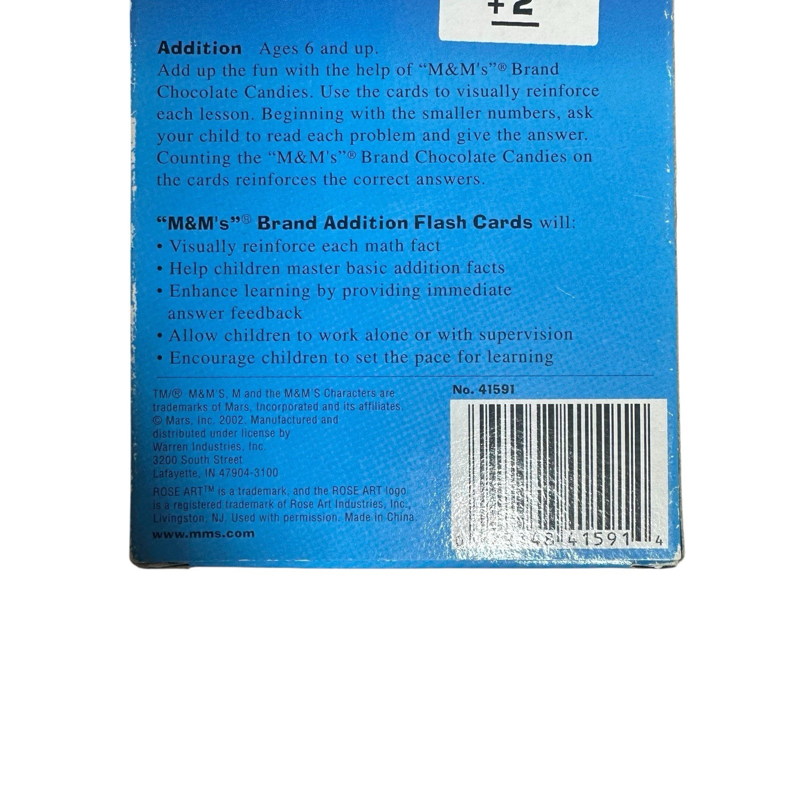 M&M’s Multiplication Addition Numbers Flash Cards Math Rose Art Double Sided Lot