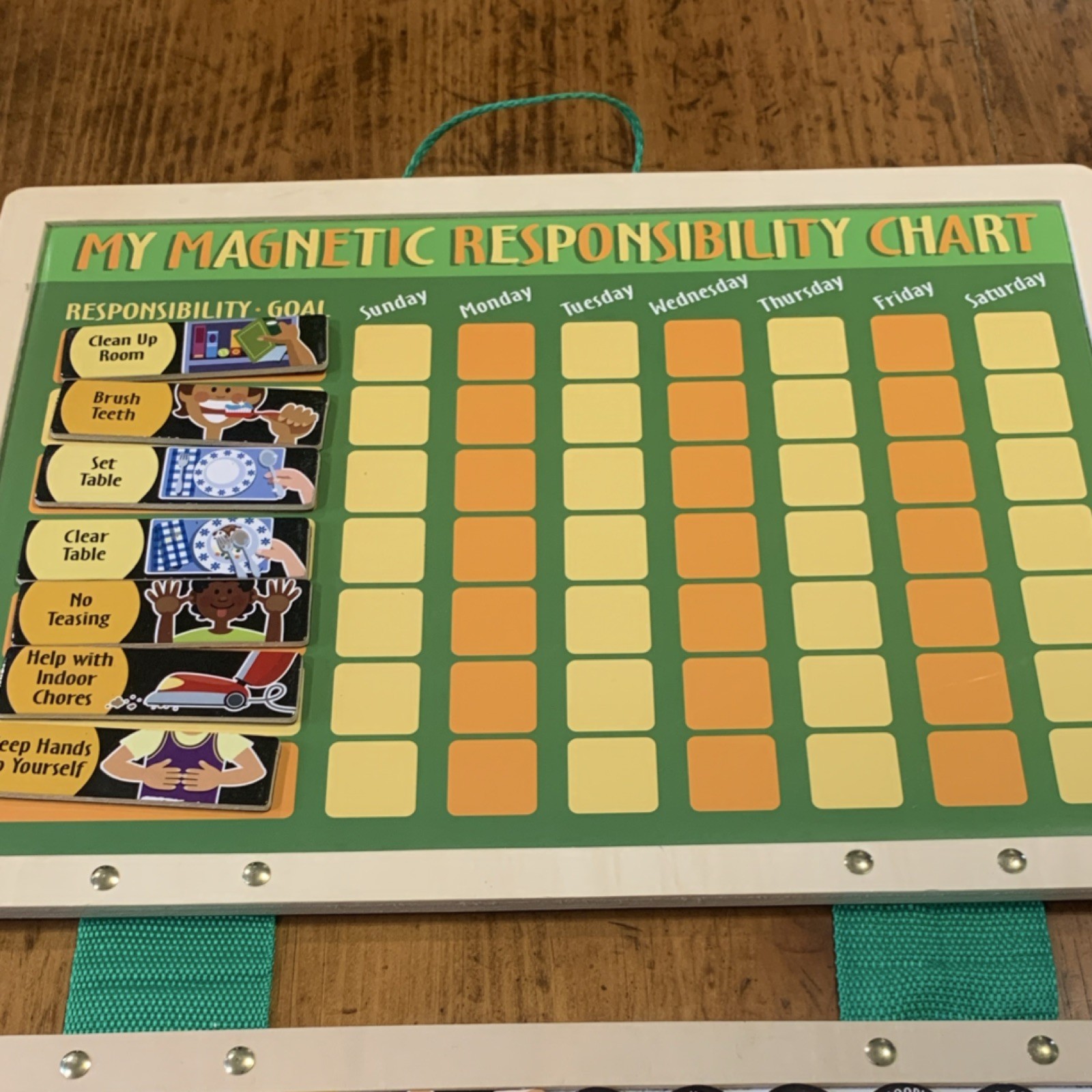 Melissa & Doug My Magnetic Responsibility Chart Educational Magnet Toy for Kids