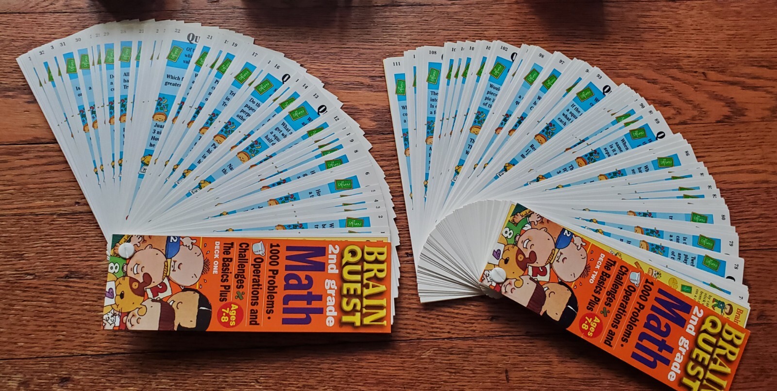 Brain Quest Lot 4-Decks 1st 2nd Grade learning teaching Home School Education