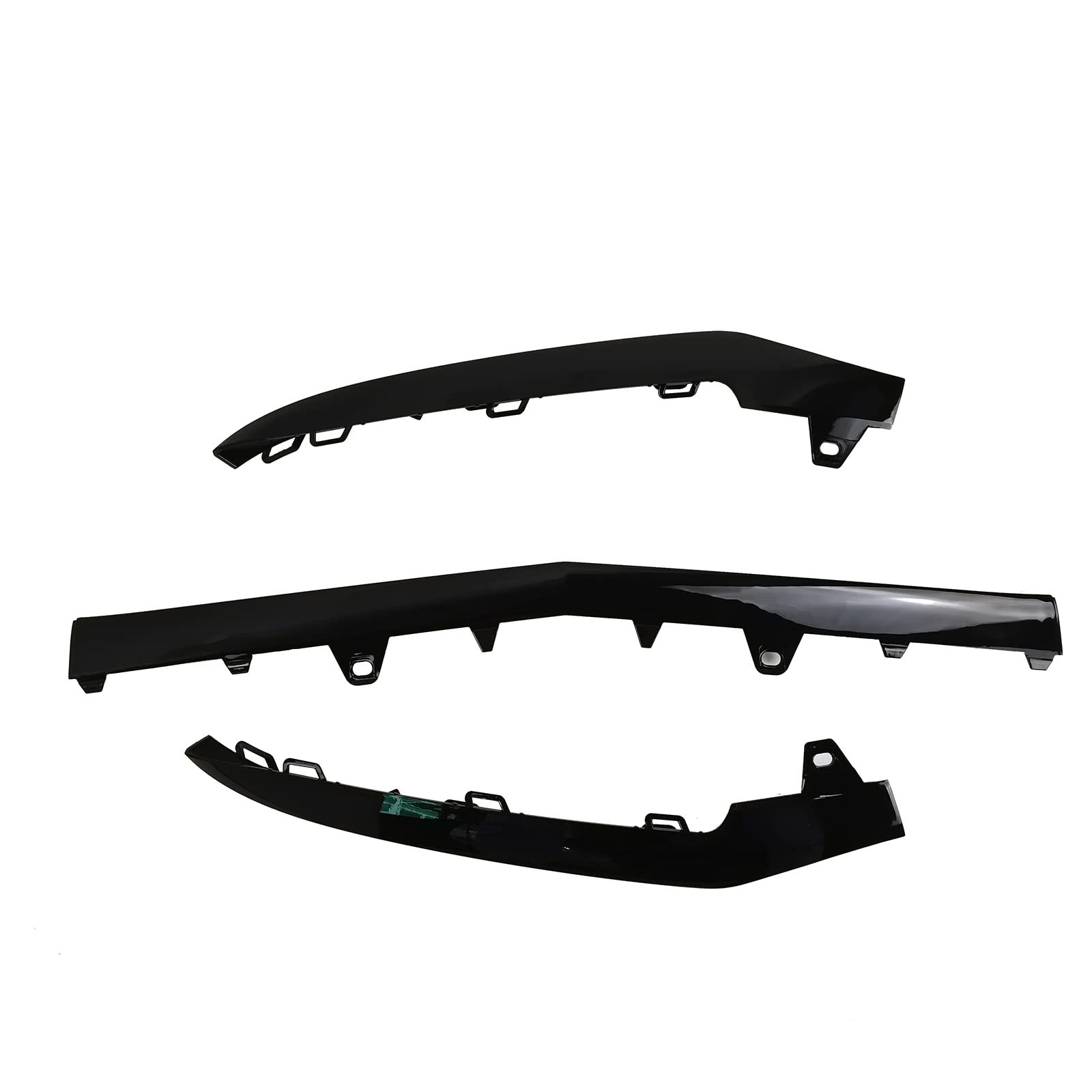 3 X Front Bumper Cover Lower Grille Trim Molding fit for 2014-2016 Mercedes E…