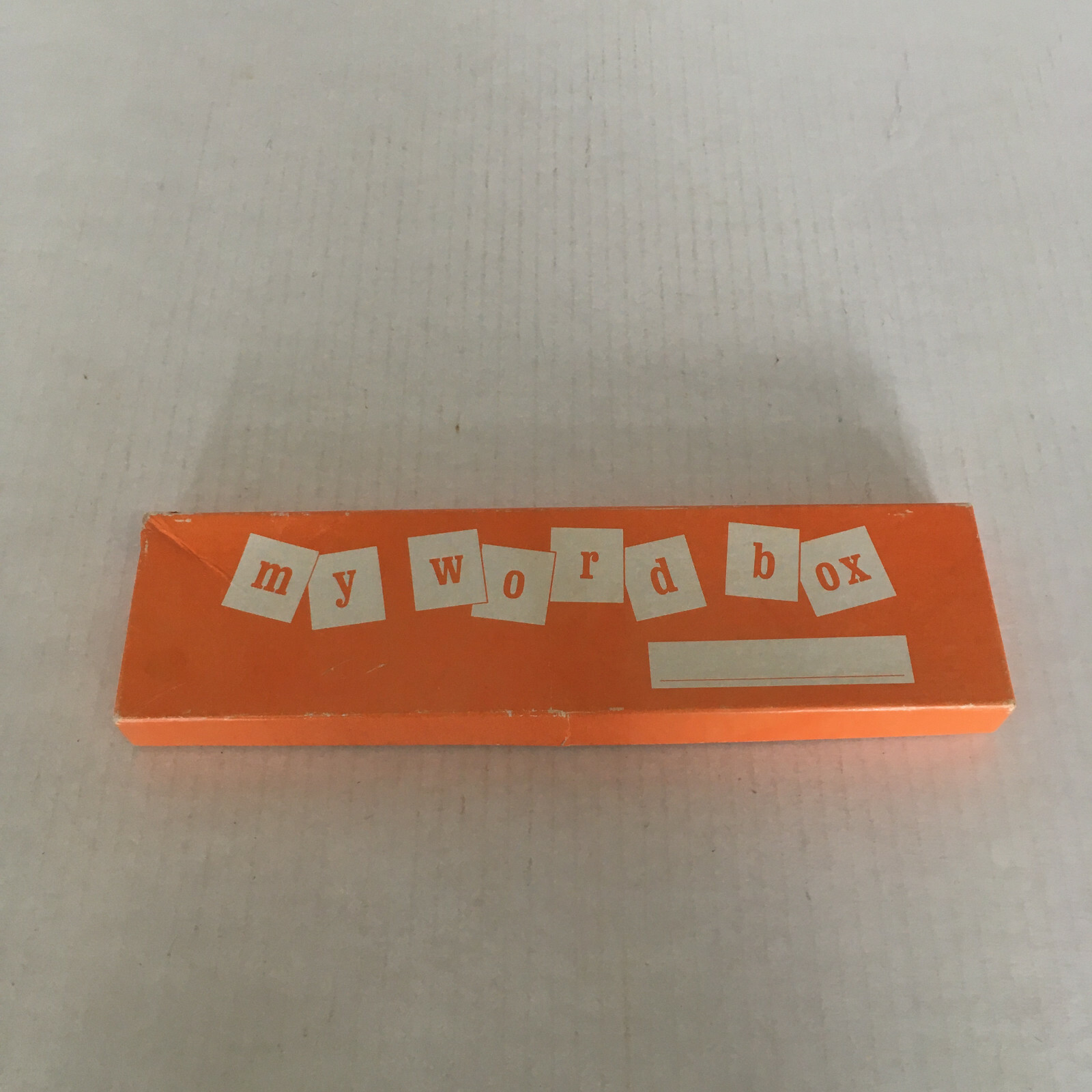Vintage my word box learning toy paper craft art paper collage supplies