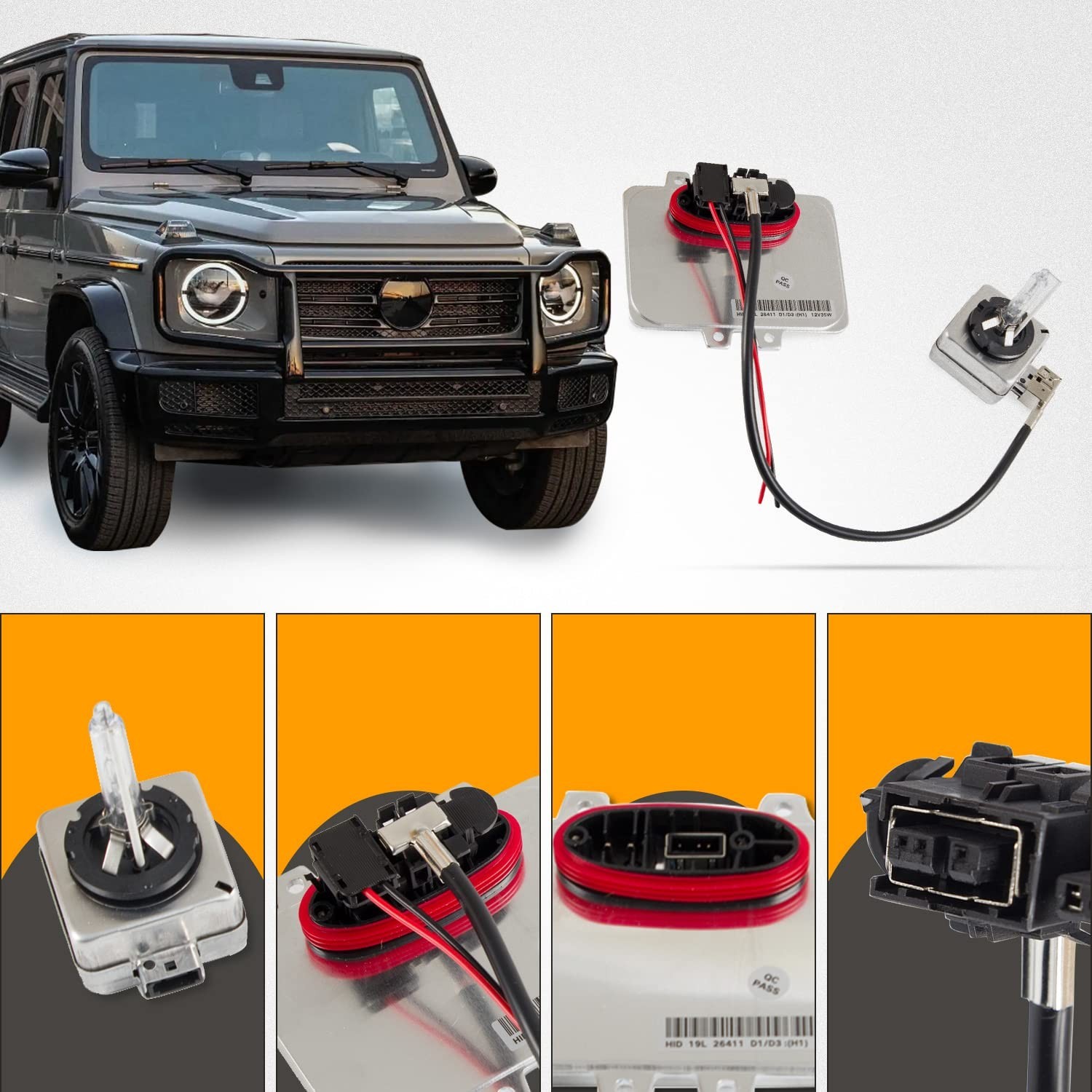 RANSOTO 5DV 009 000-00 Xenon HID Headlight Ballast with D1S Bulb Compatible w…