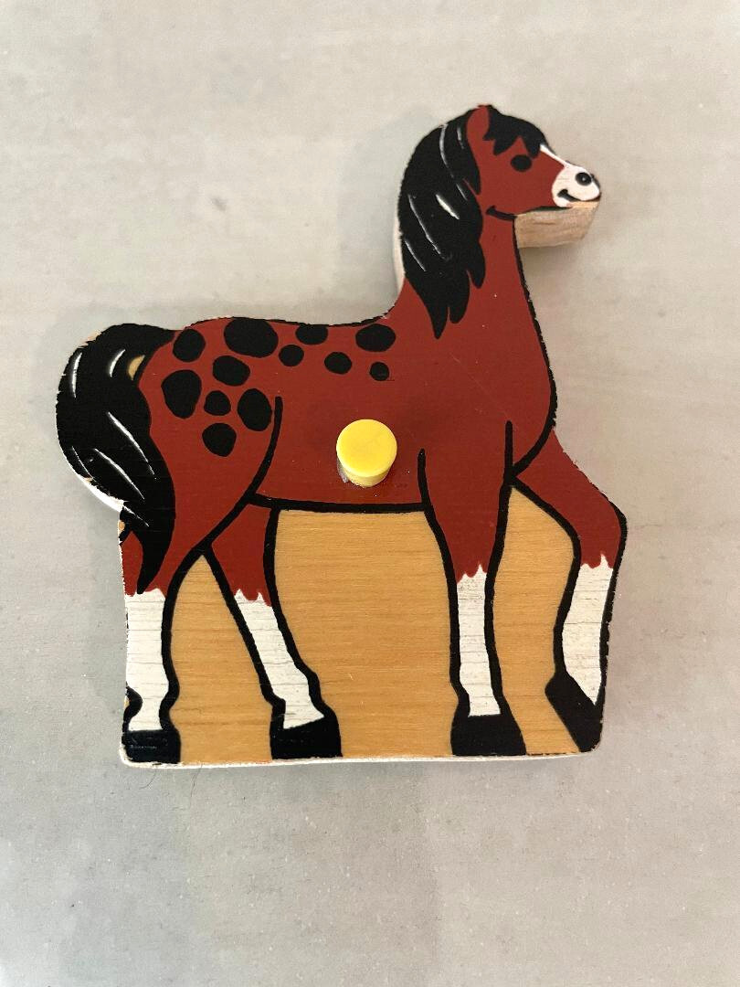 Fisher price Wooden Puzzle Replacement Pieces “Farm Animals” #507 1979