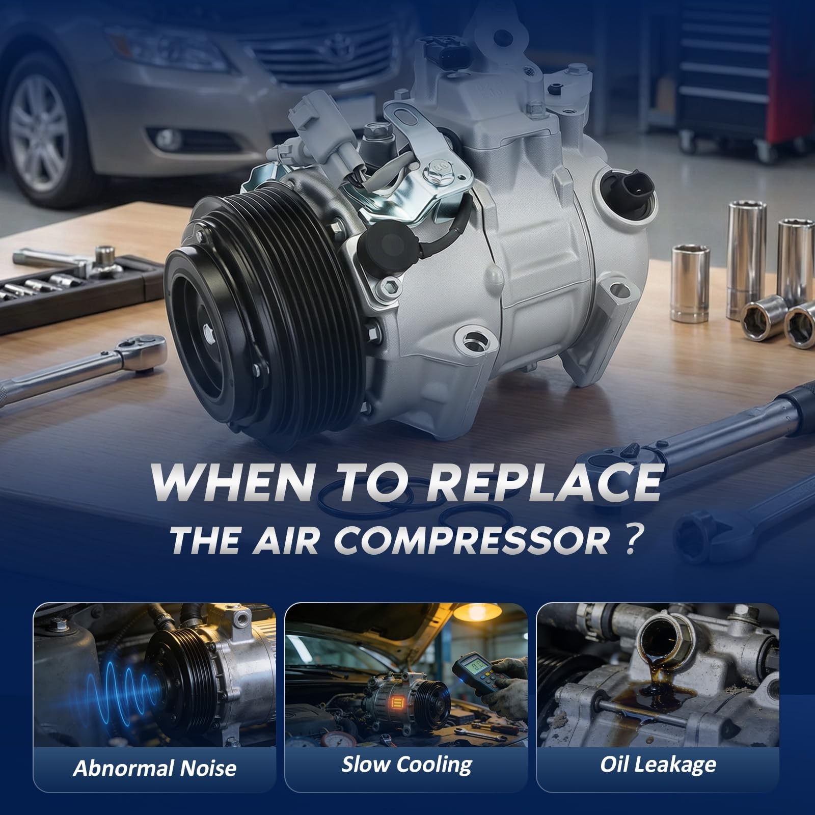 ﻿AC Air Conditioning Compressor for 2013-2018 Lexus ES350, for 2010-2015