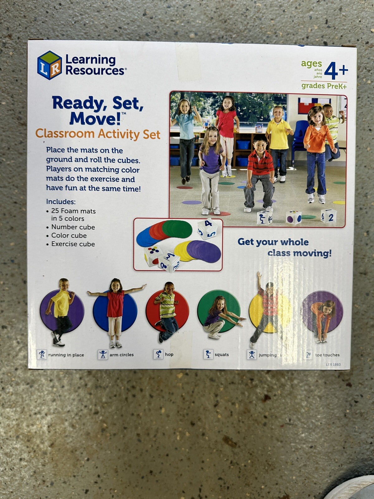 Learning Resources Ready, Set, Move! Classroom Activity Game,…