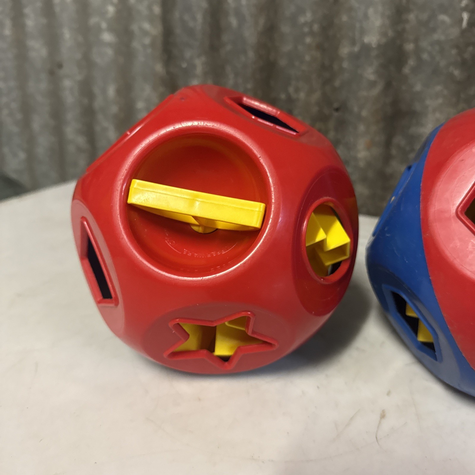 2 x Tupperware Shape O Balls – Educational Shape Sorter Classic Toy Shapes