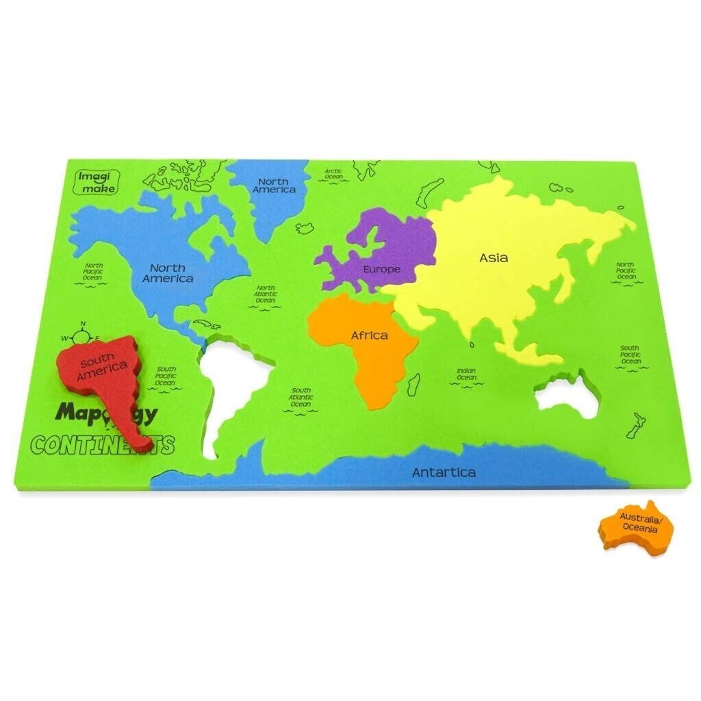 Mapology Continents – Educational Toy and Learning Aid for Boys and Girls+