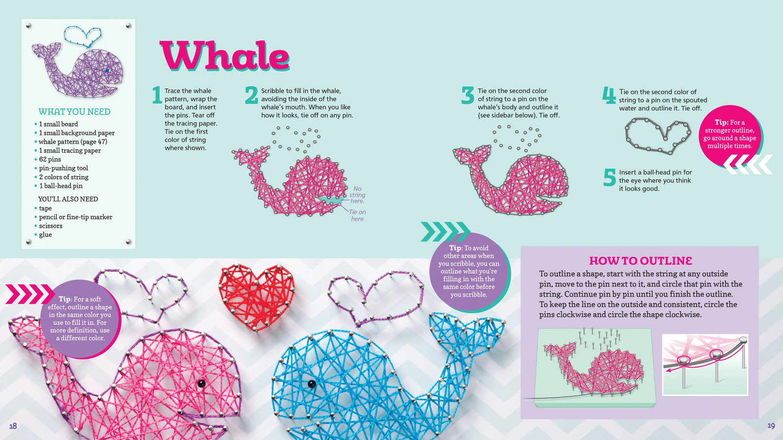 Klutz String Art Kit Unleash Creativity with 20 Fun and Easy Projects for Kids,