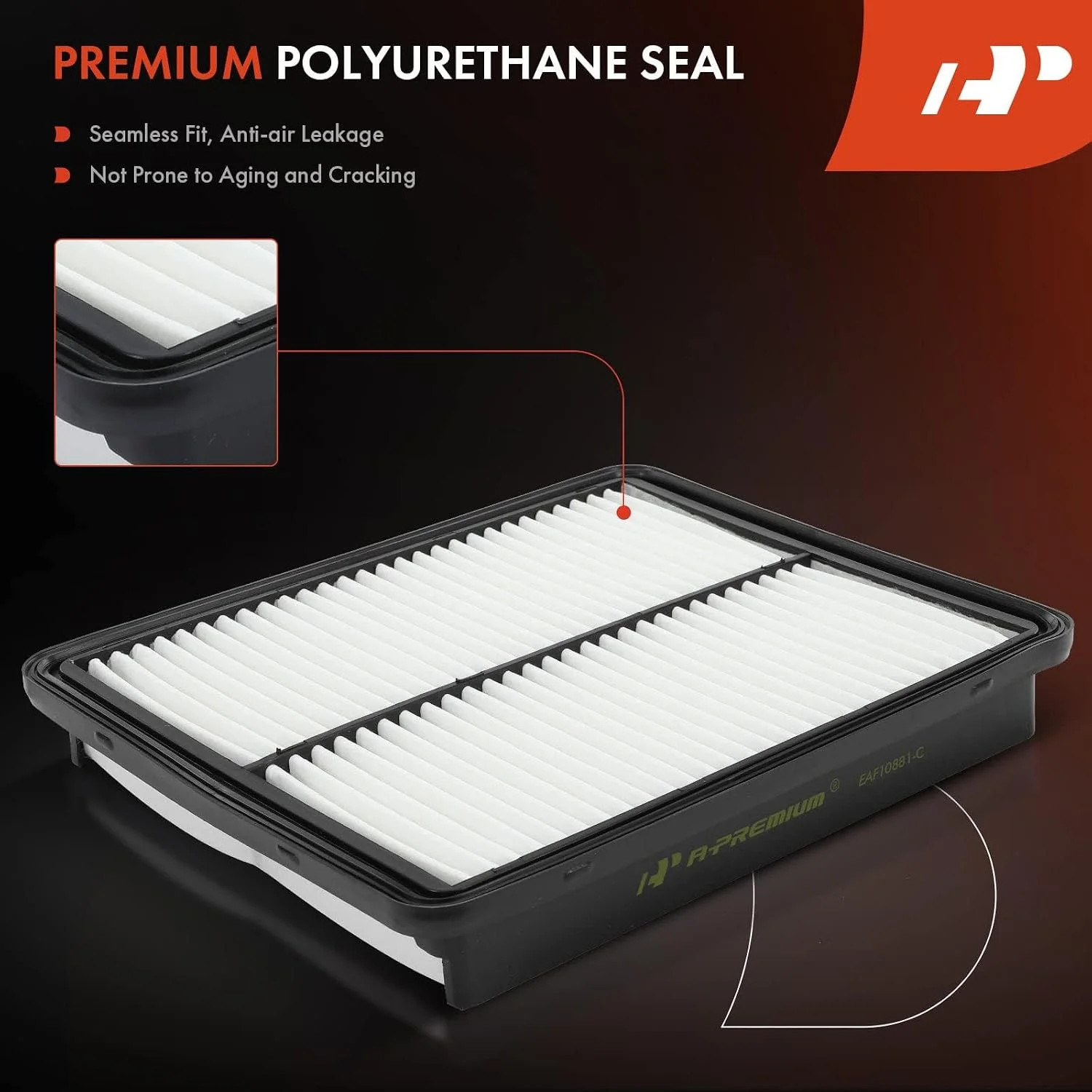 A-Premium Engine Air Filter Compatible with Hyundai & Kia – Santa Fe 2010-2012,