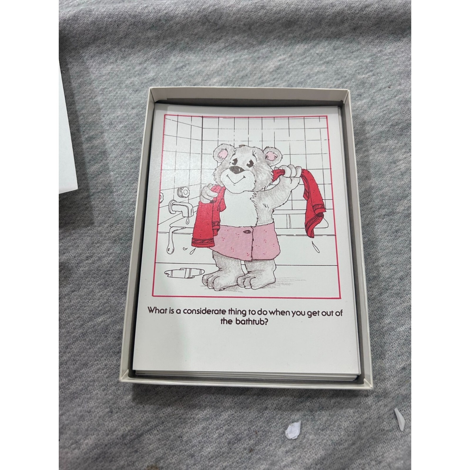 Minding My Manners PlayED Flash Cards Set 80s Kids Children Learning 1986