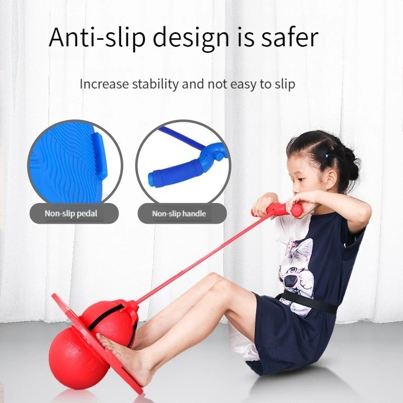 Kids Bouncing Ball Frog Jump Balance Long Height Training Exercise Toy Equipment