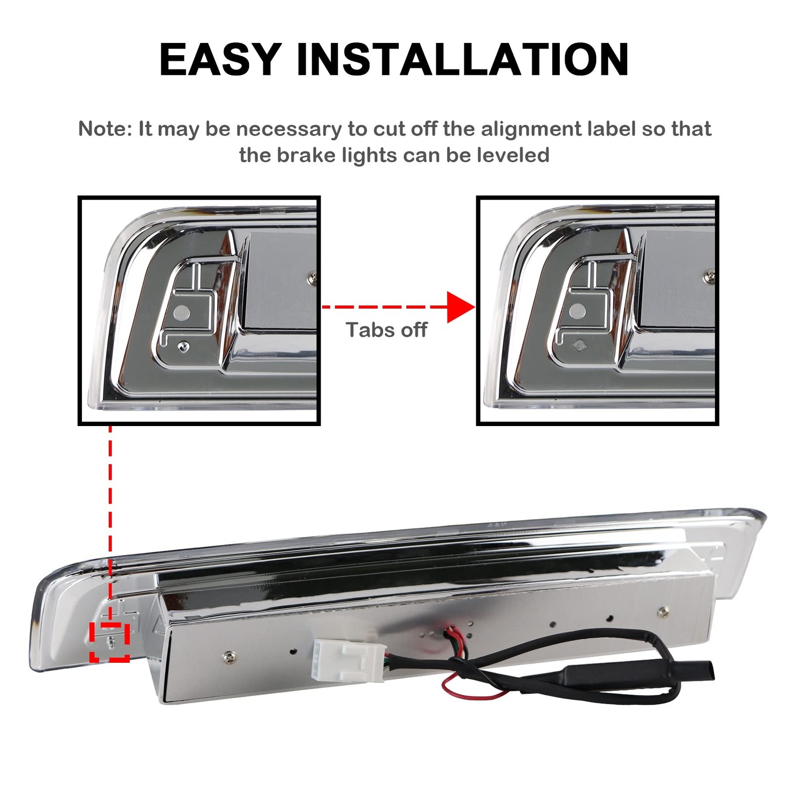 Tresound for 2009-2017 Dodge Ram 1500 2500 3500 3rd Third Brake Light Cargo L…