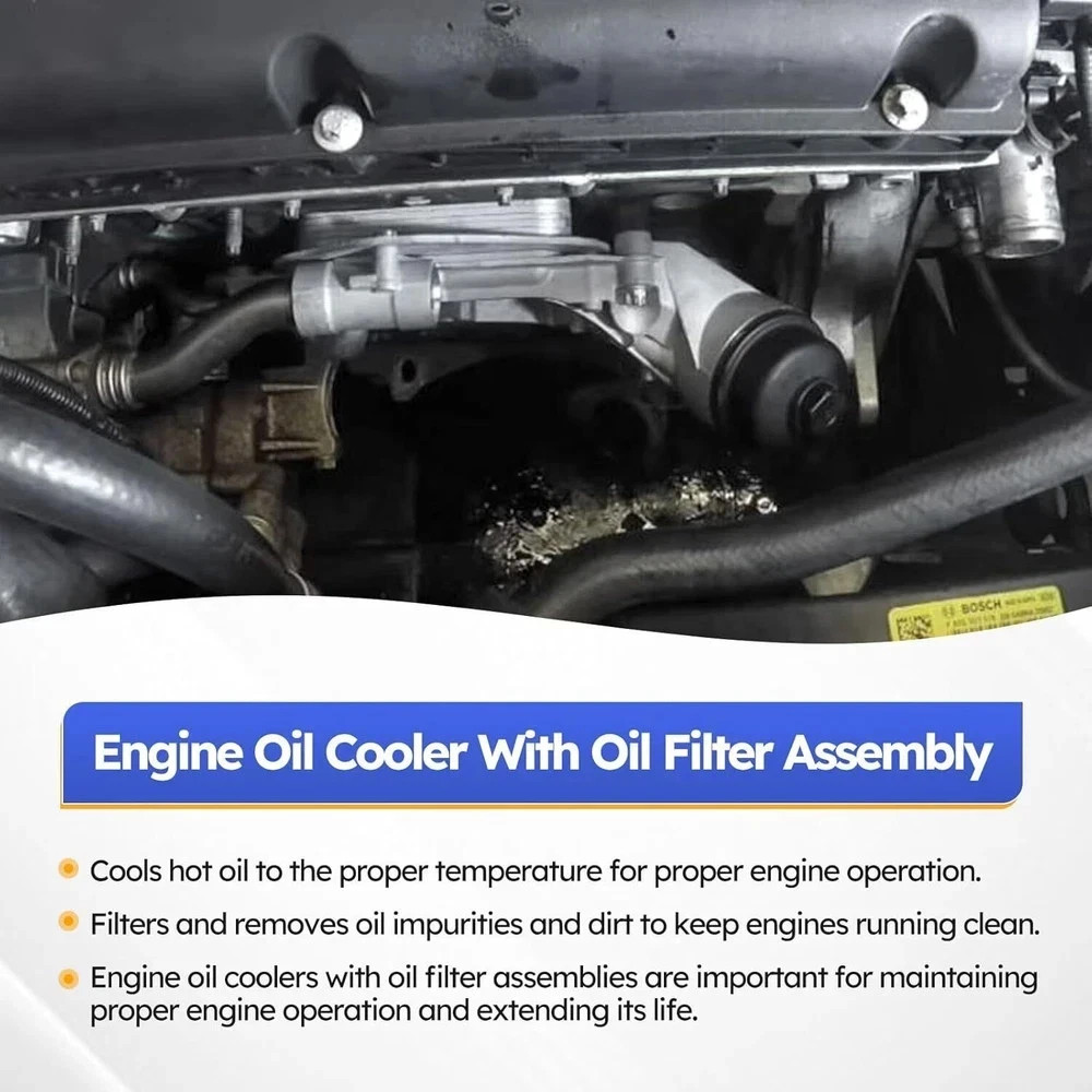 93186324 Engine Oil Cooler with Oil Filter Assembly for 09-11 CHEVROLET AVEO