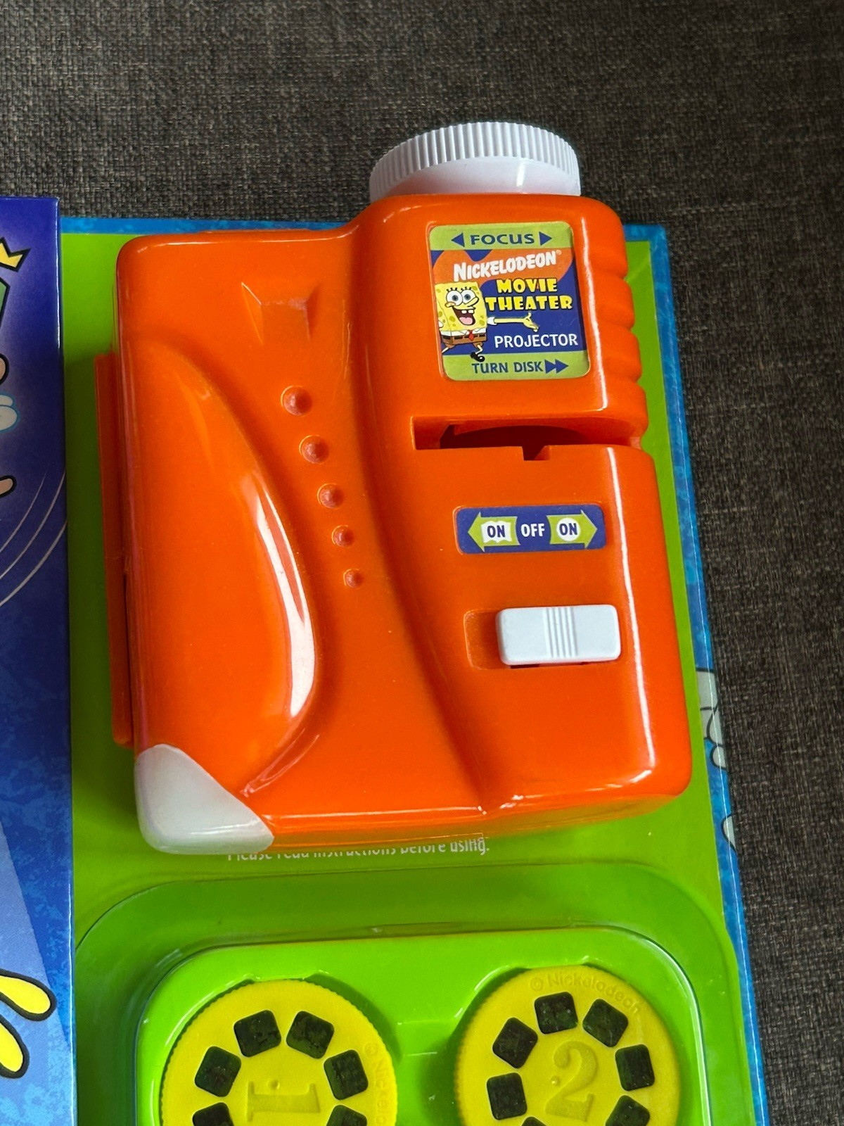 Nickelodeon MOVIE THEATER SpongeBob StoryBook & Movie Projector • NEW