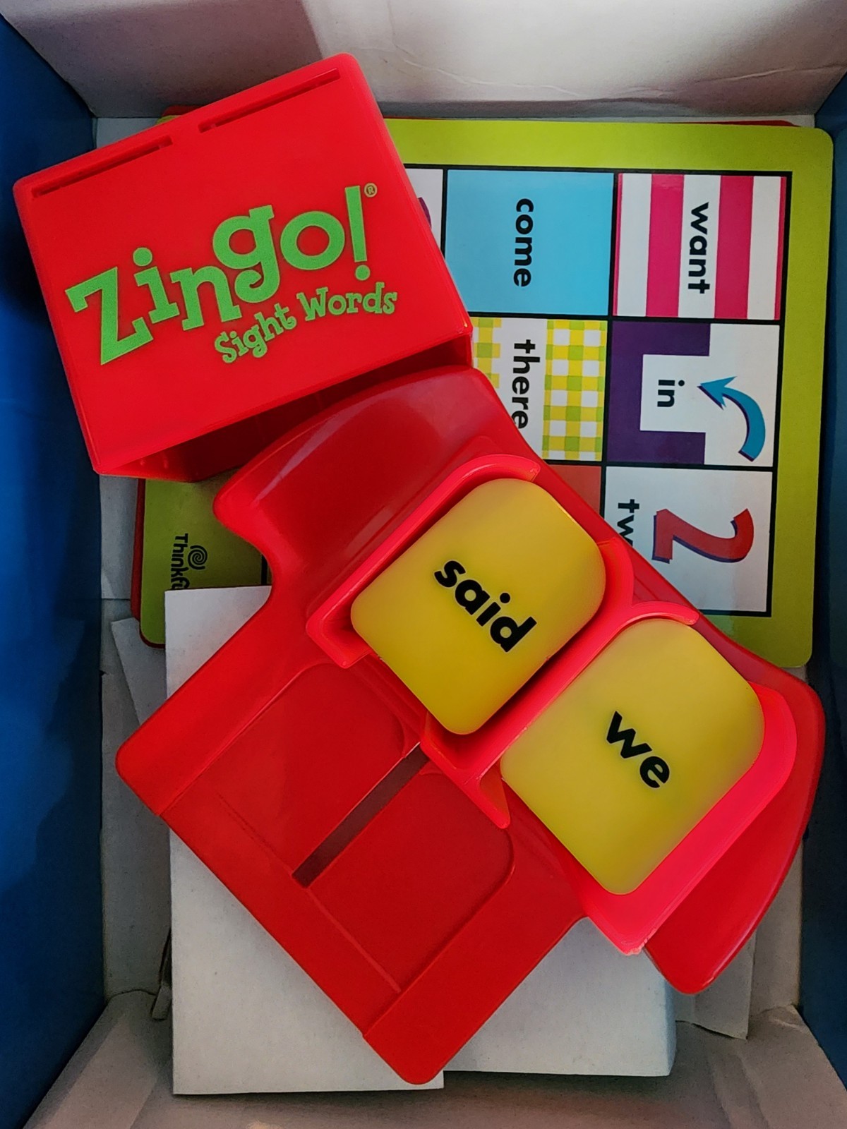 Zingo! Sight Words Essential Reading Words for Pre-K-1 Grades Game Ages 3