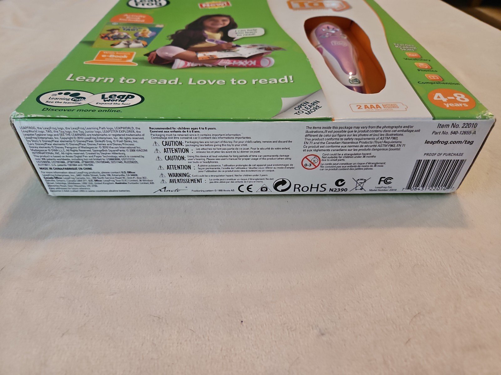 LeapFrog Tag Reading System Purple Pink Stylus ~ Brand NEW
