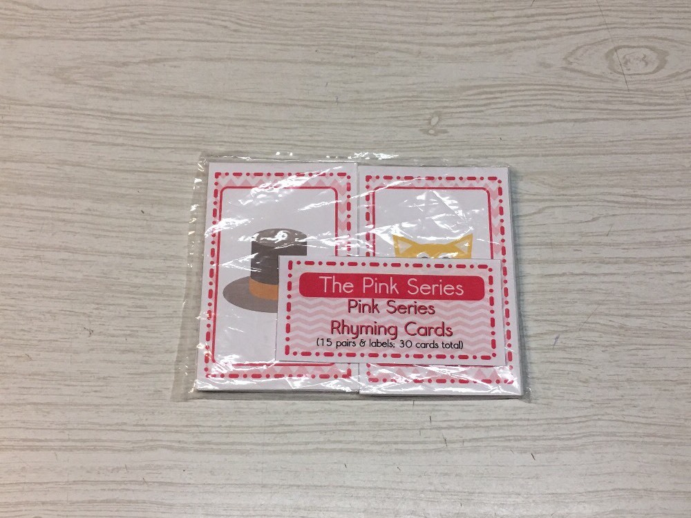The Pink Series – Rhyming Words ( 30 Card Deck ) Montessori