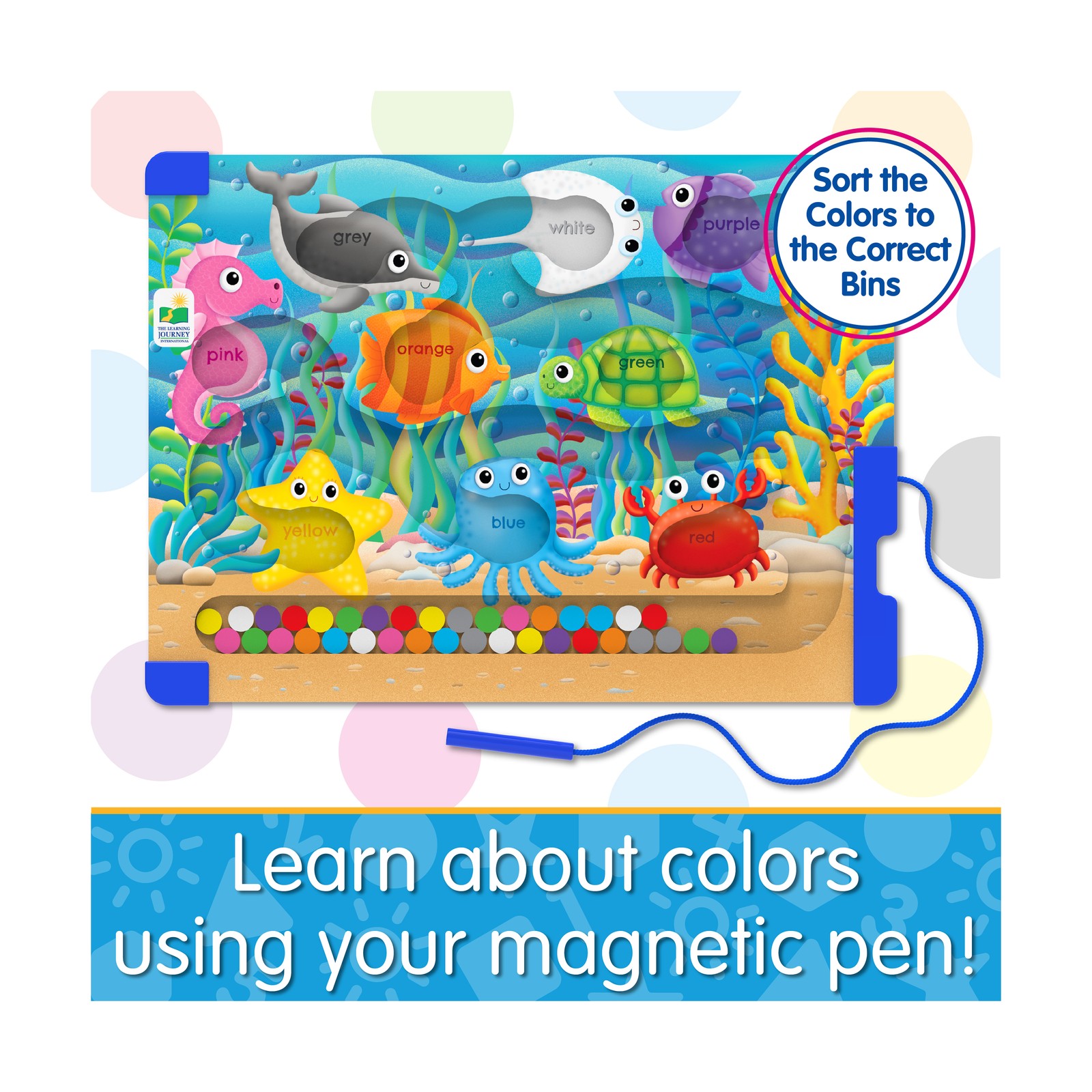 New – The Learning Journey Sort & Learn Magnetic Puzzle – Colors – Ages 3-6