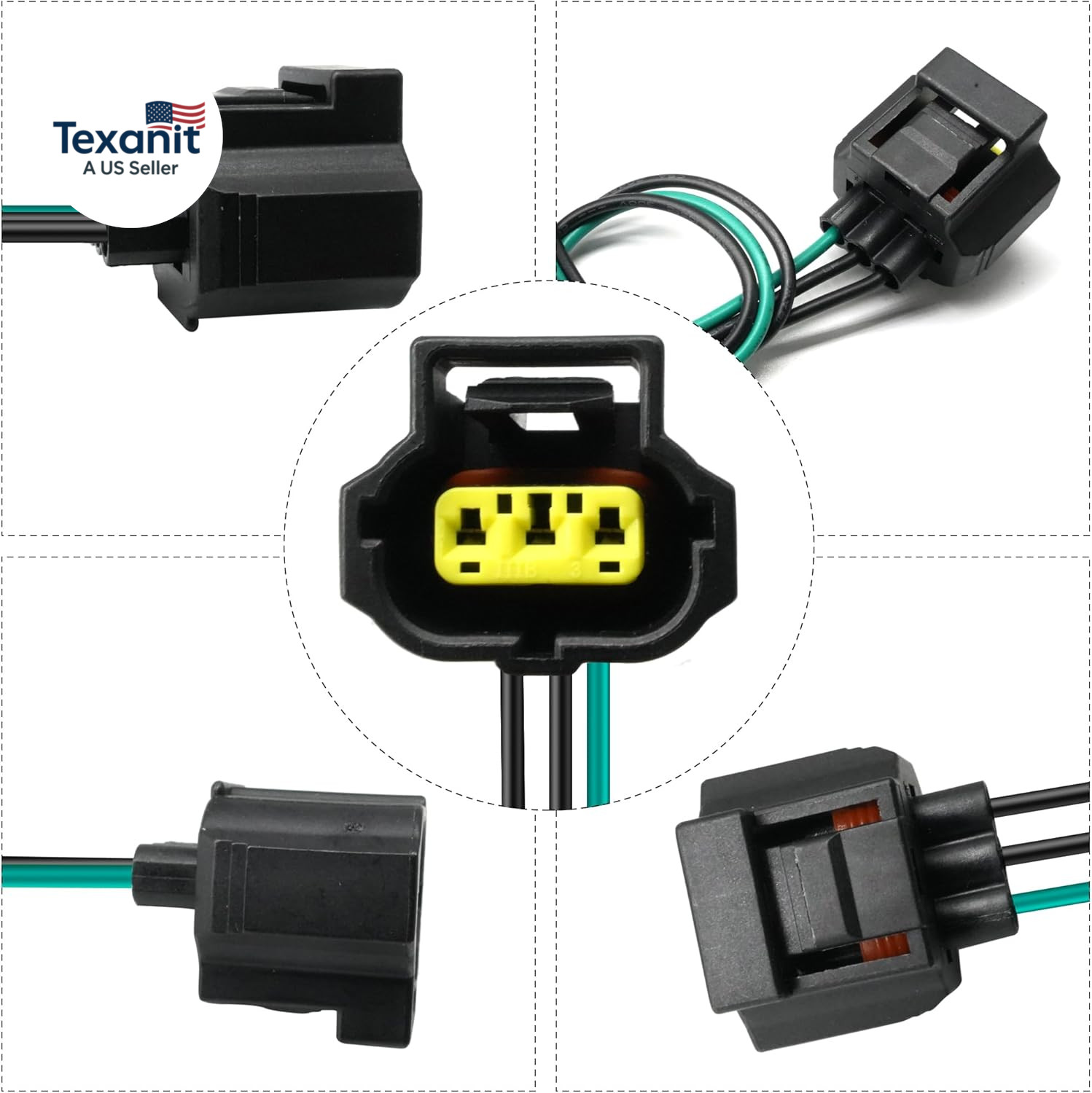 2 Pcs Alternator Plug Wiring Harness Pigtail Compatible with Ford Lincoln Mercur