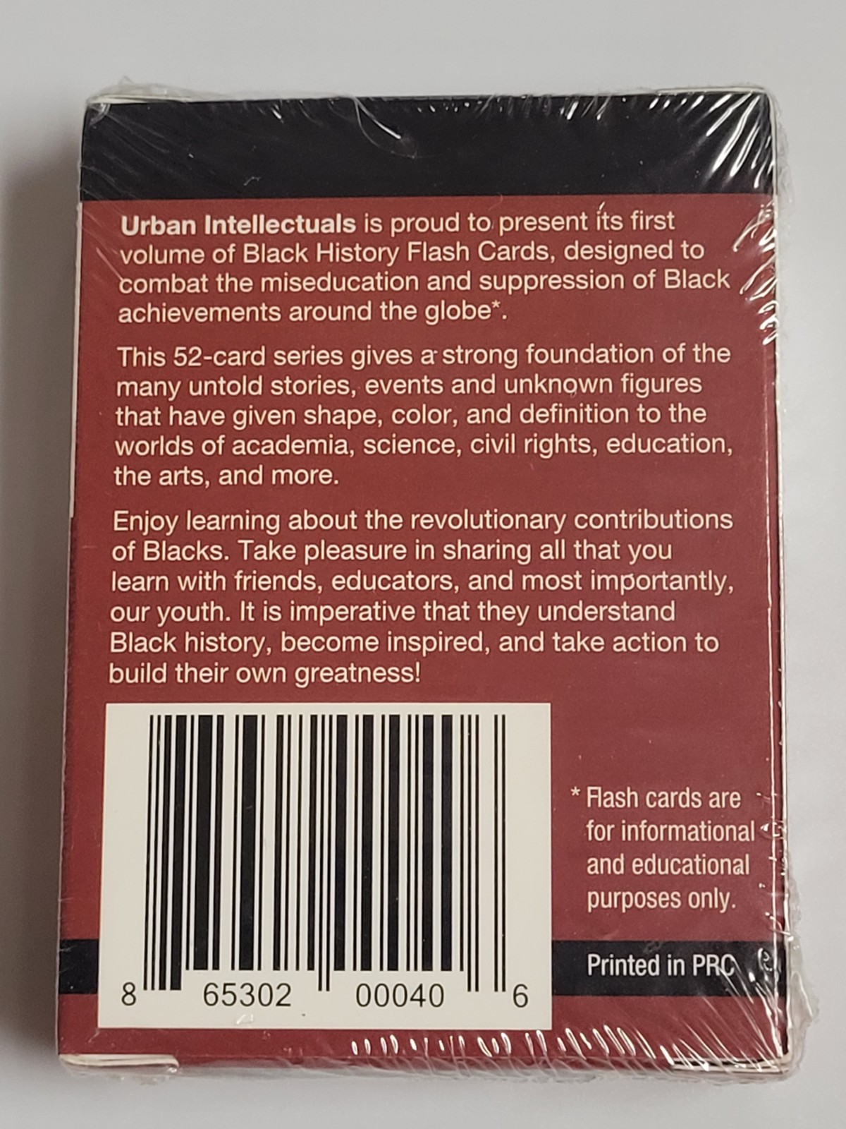 Black History Flash Cards Vol 1 (2022) Brand New Factory Sealed USA Novelty Item