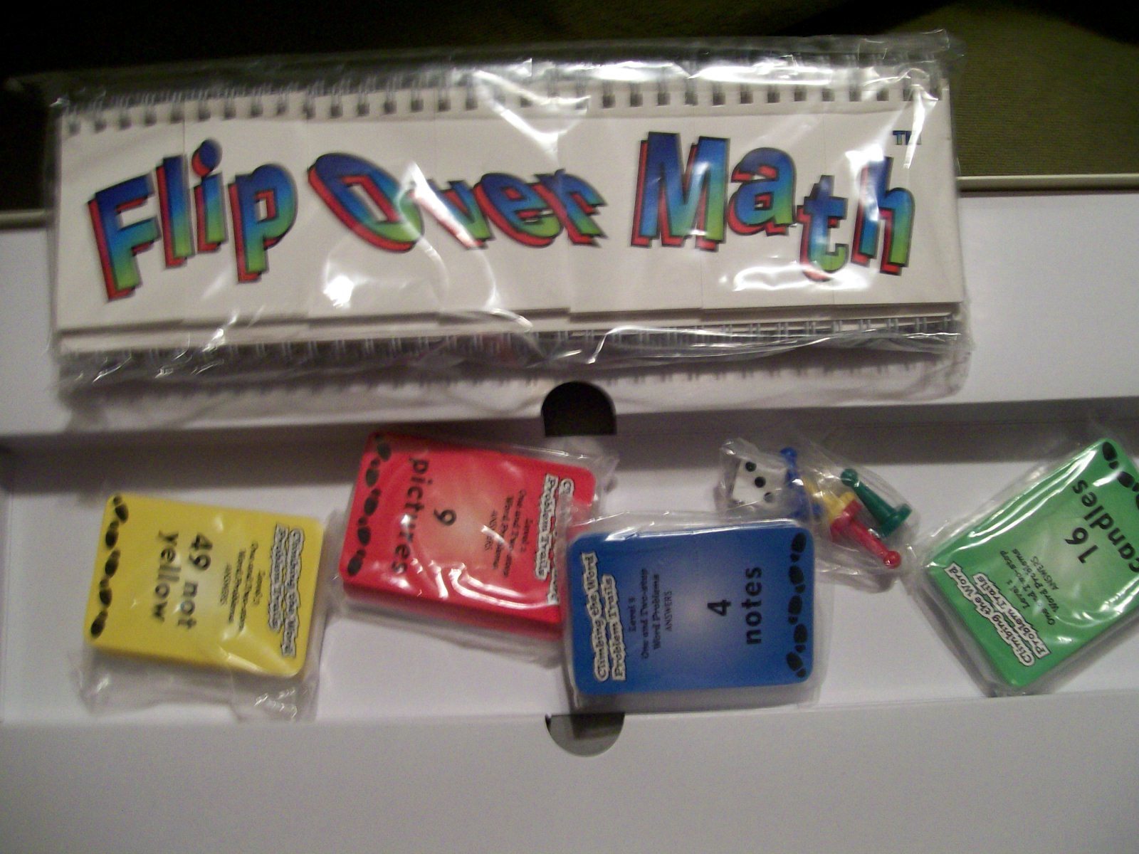 Flip Over Math Climbing the Word Problem Trails Game 2-4 Players Grades 3-5