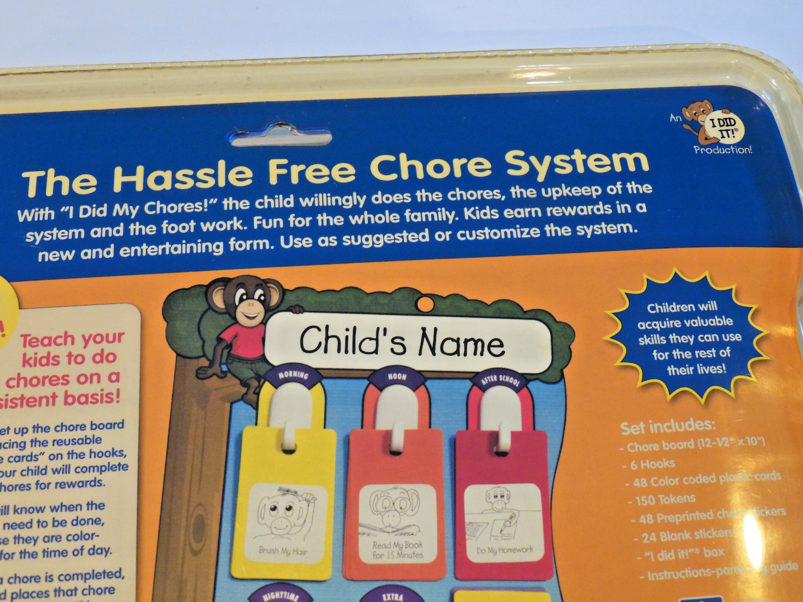 I Did My Chores System Parents Teach Kids to Do Chores Reward System Board Cards