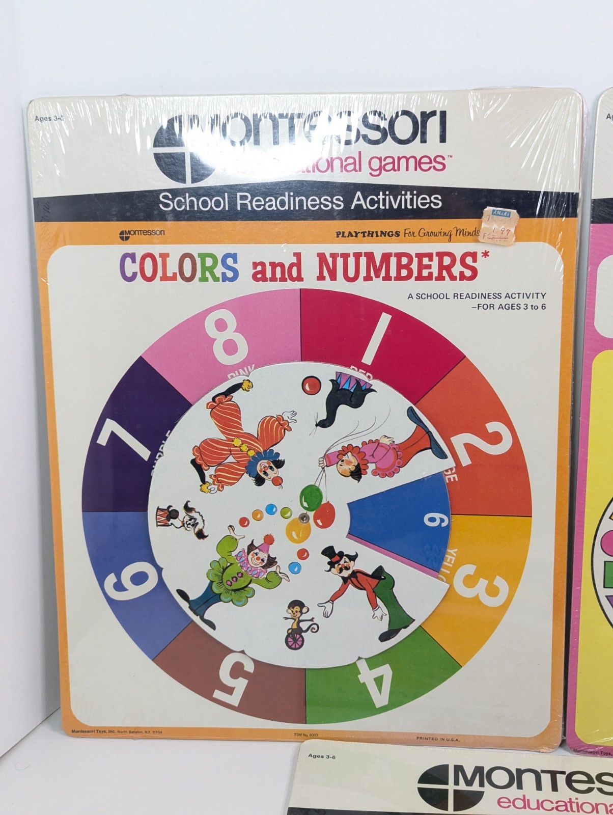 Montessori Educational Games School Readiness Numbers Colors & Shapes New