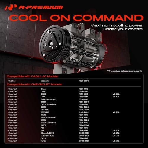 Air Conditioner AC Compressor with Clutch for Chevrolet, GMC, Cadillac, Isuzu, O