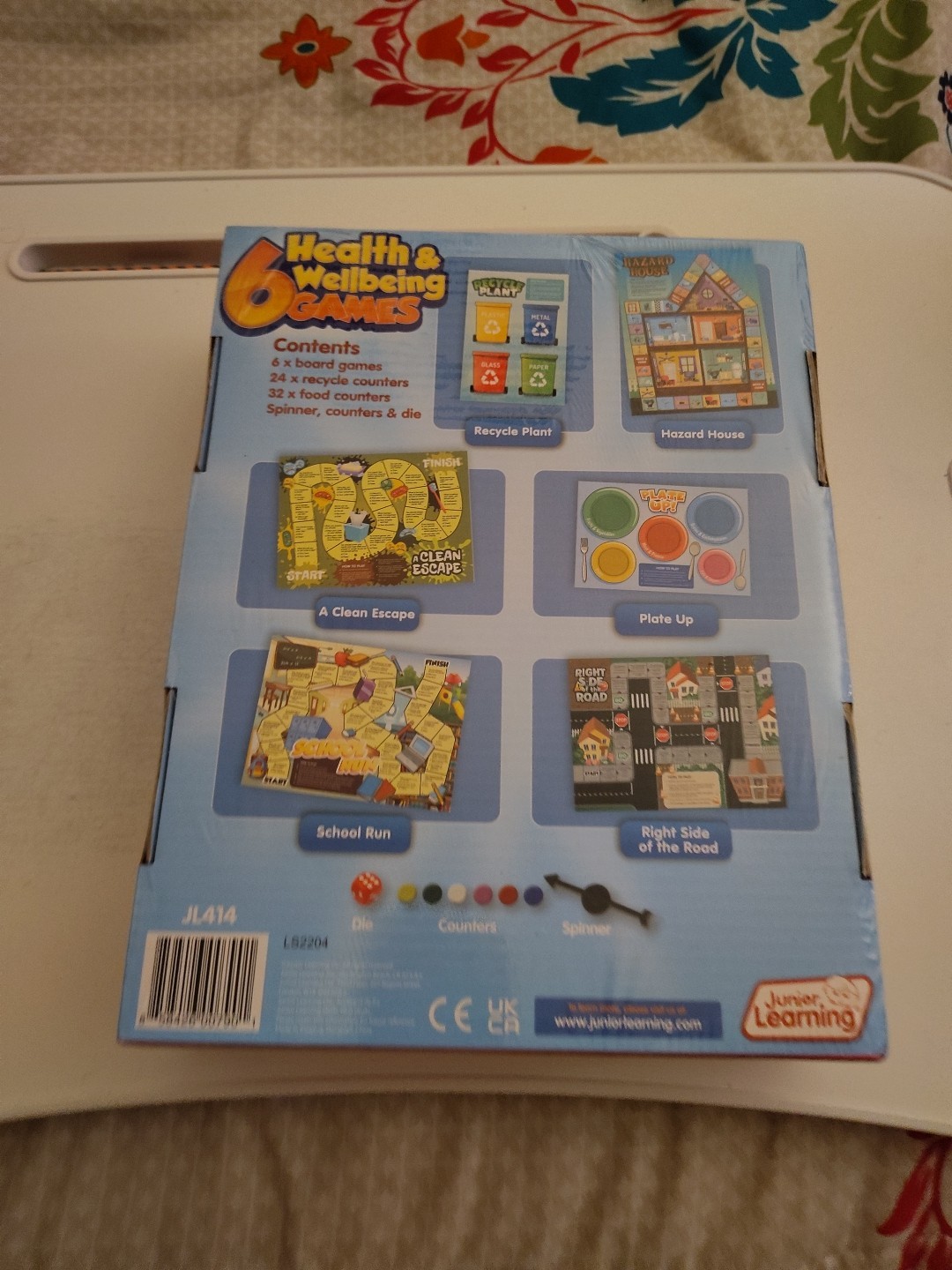 JUNIOR LEARNING 6 HEALTH & WELLNESS GAMES (JRL414) VERY GOOD CONDITION