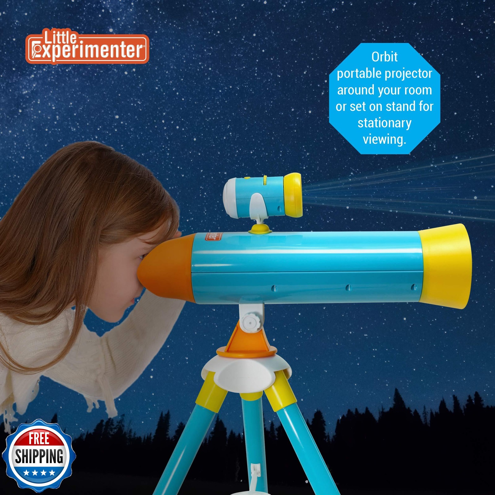 Little Experimenter Projector Telescope for Kids, Children’s Telescopes and 2