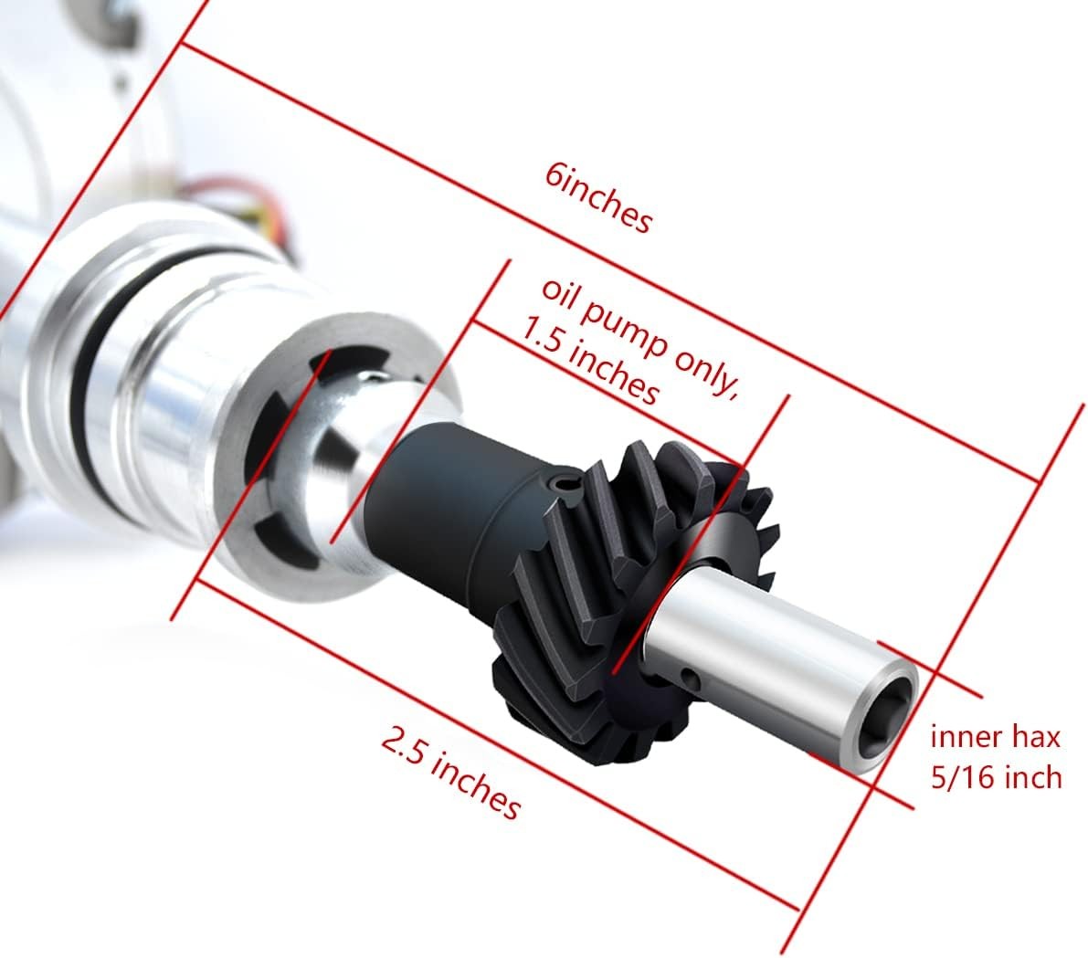 MAS Premium HEI Ignition Distributor 65K Volt with Performance Spark Plug Wires