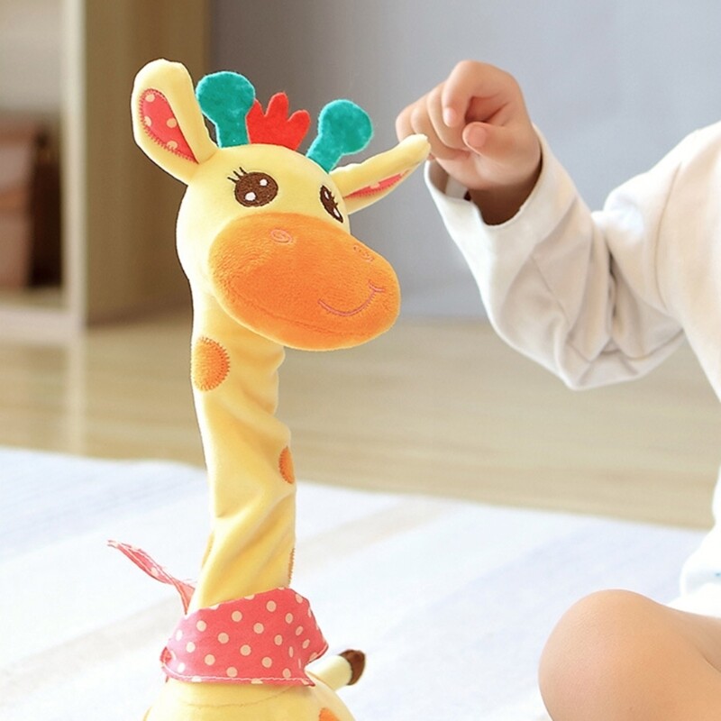 Interactive Dancing Giraffe Plush Toy For Kids With Music And Volumes Control