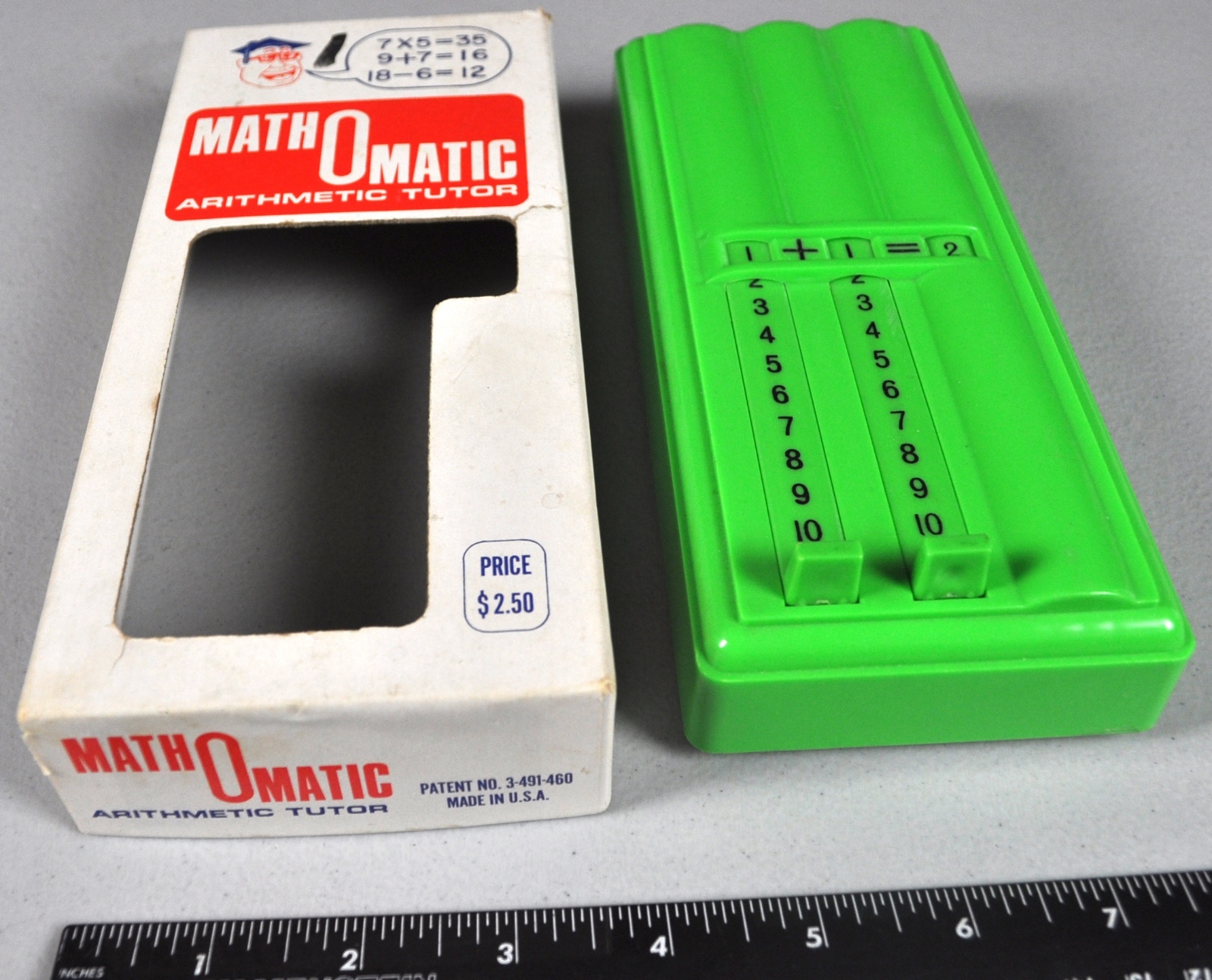 Math O Matic Vtg Arithmetic Tutor Addition Toy Peter & Paul Co USA Made Teacher