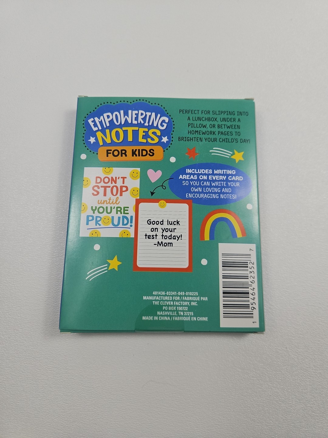 Empowering Notes For Kids 36 Card Set -Positive Thoughts & Affirmations – Daily