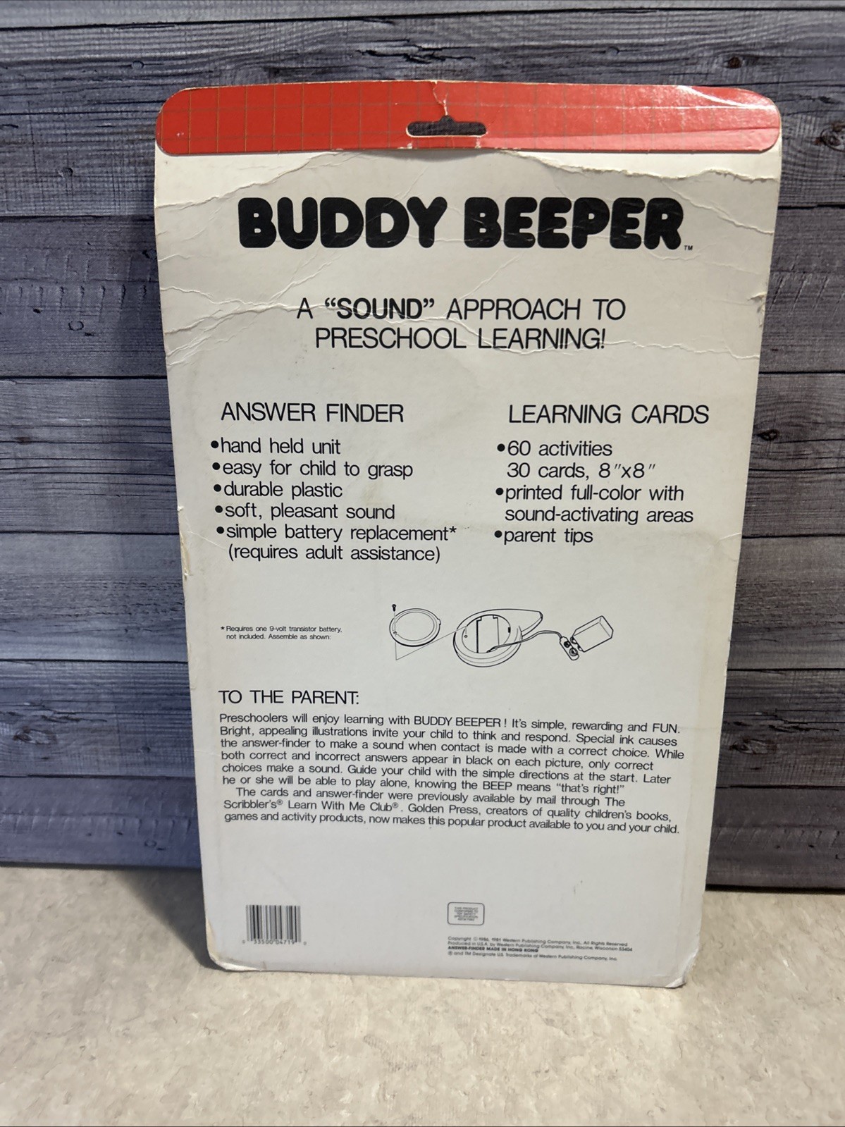 Buddy Beeper Electronic Flash Cards New Sealed Golden Press 1986 Vintage