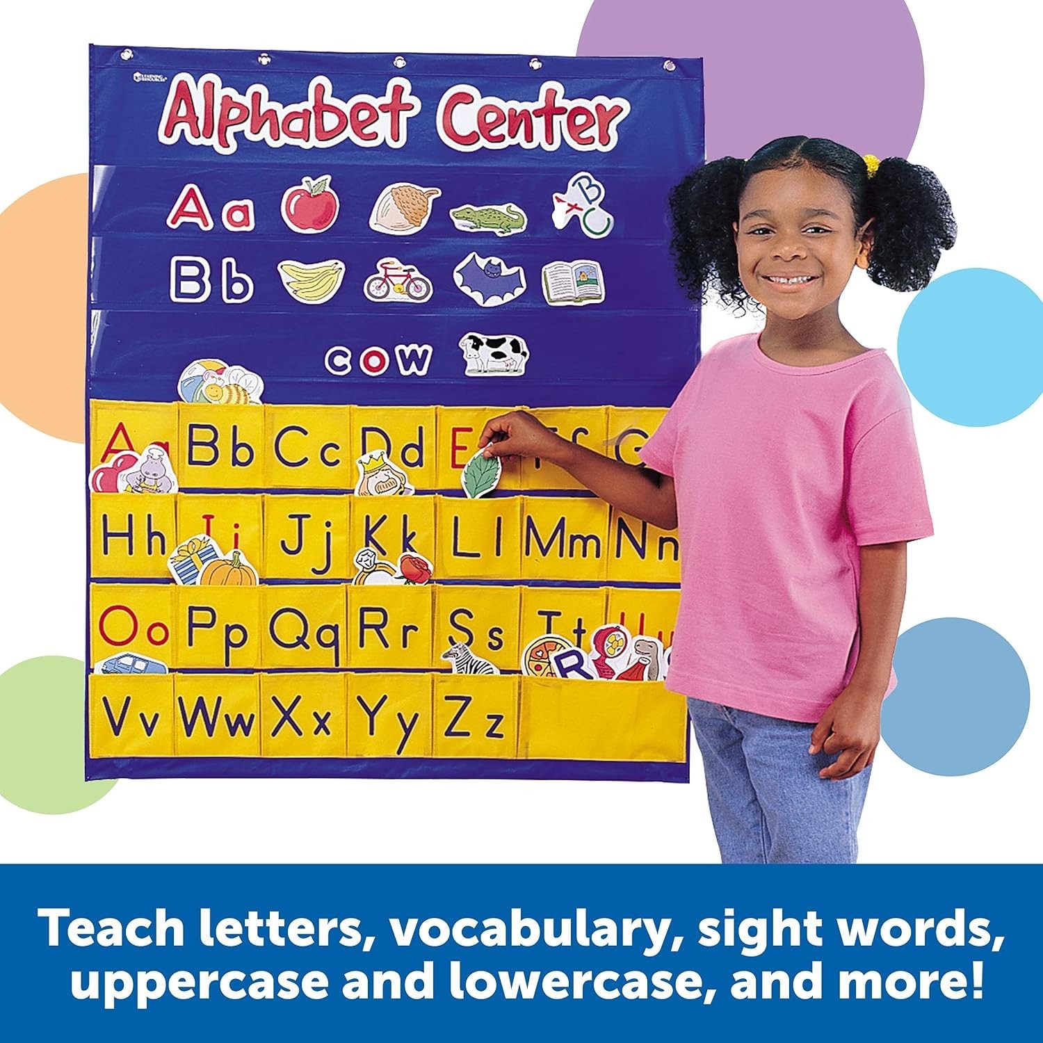 Alphabet Pocket Chart for Kids – Letter Recognition Activity