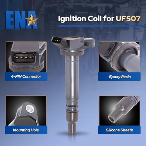 ENA Set of 4 Ignition Coil Pack 2.5L 2.7L L4 2009 2010 2011 2012 2013 2014 2015