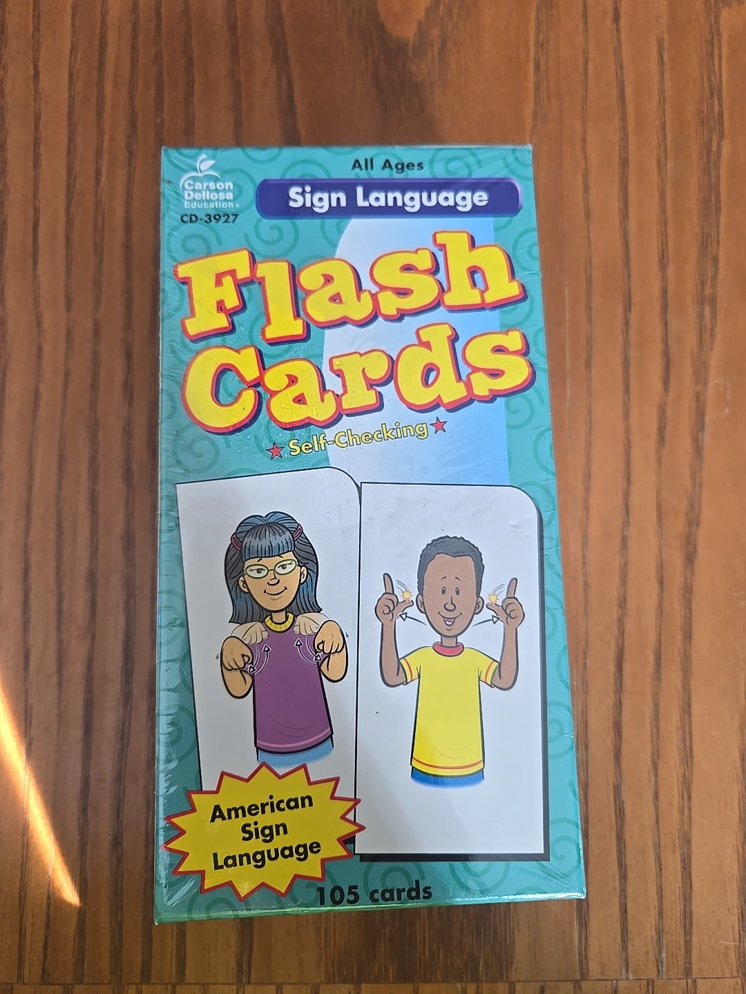 Brand New Sign Language Flash Cards CD-3927 ASL Alphabet, 123s, Common Words