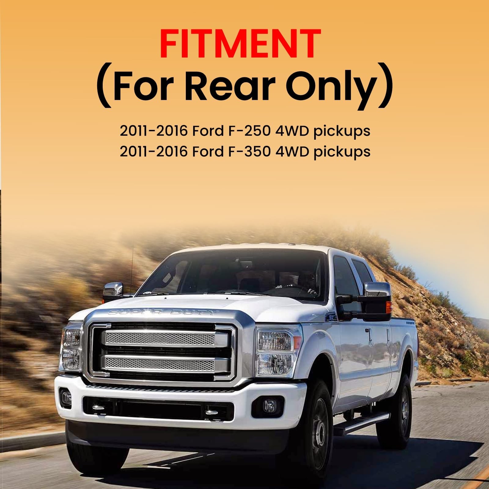 MILLISEC Rear Air Spring Bags Suspension Kit for 2011-2016 Ford F-250 and F-3…