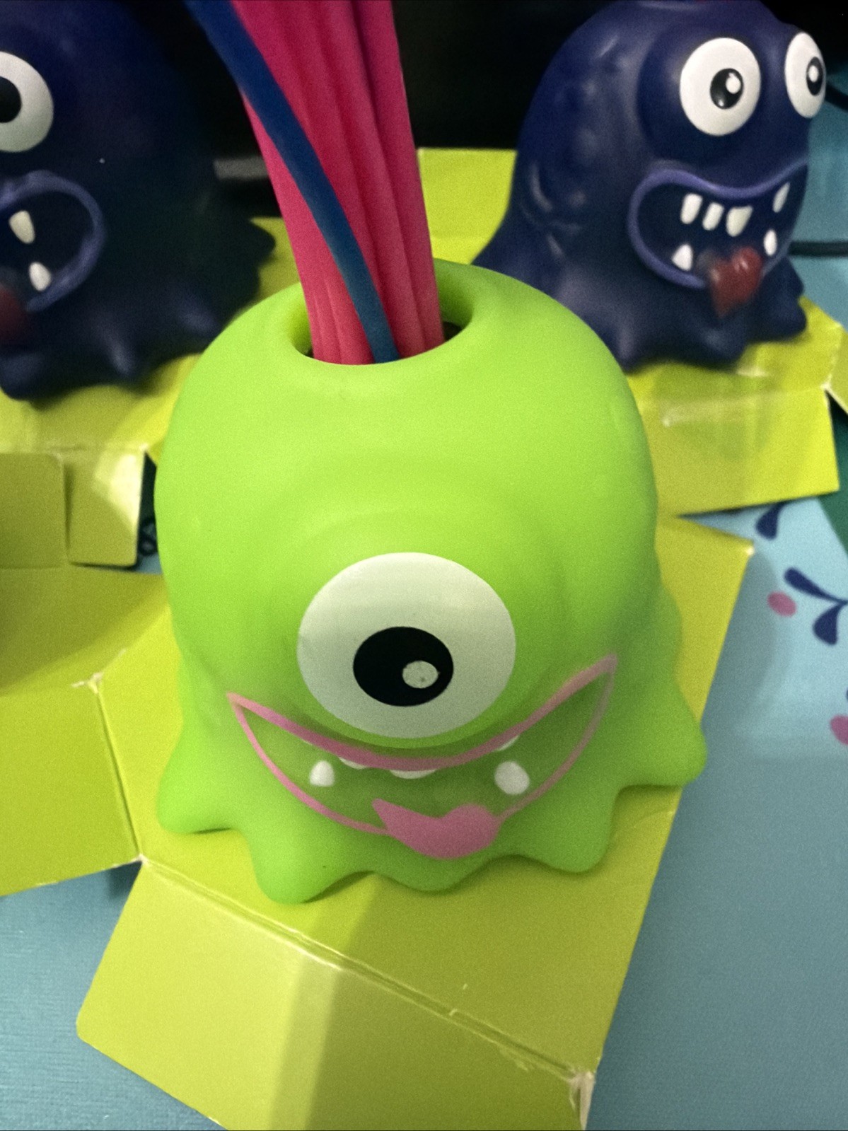 Set Of 5 Novelty Funny Hair Pulling Will Be Screaming Little Monster Teaser Toy
