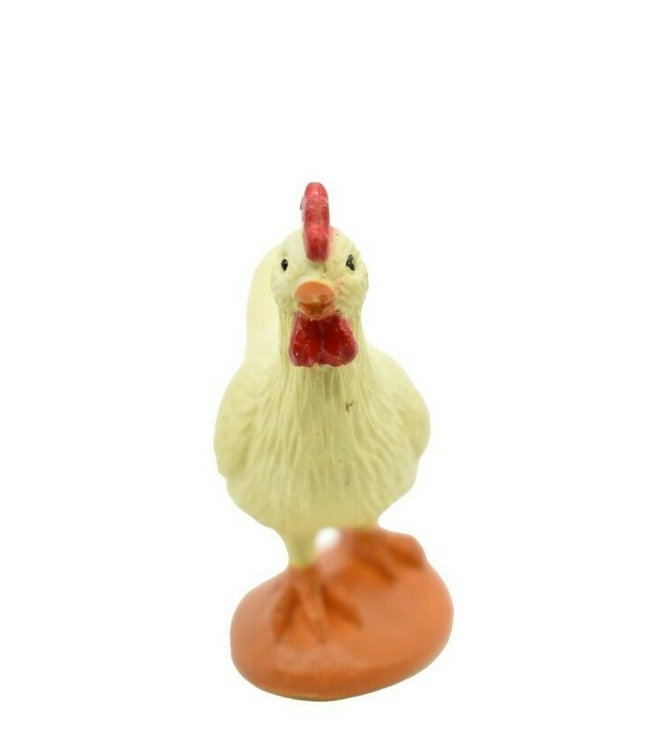 Chicken, Rooster Realistic Toy Model Plastic Replica Barn Farm Animal, 2″
