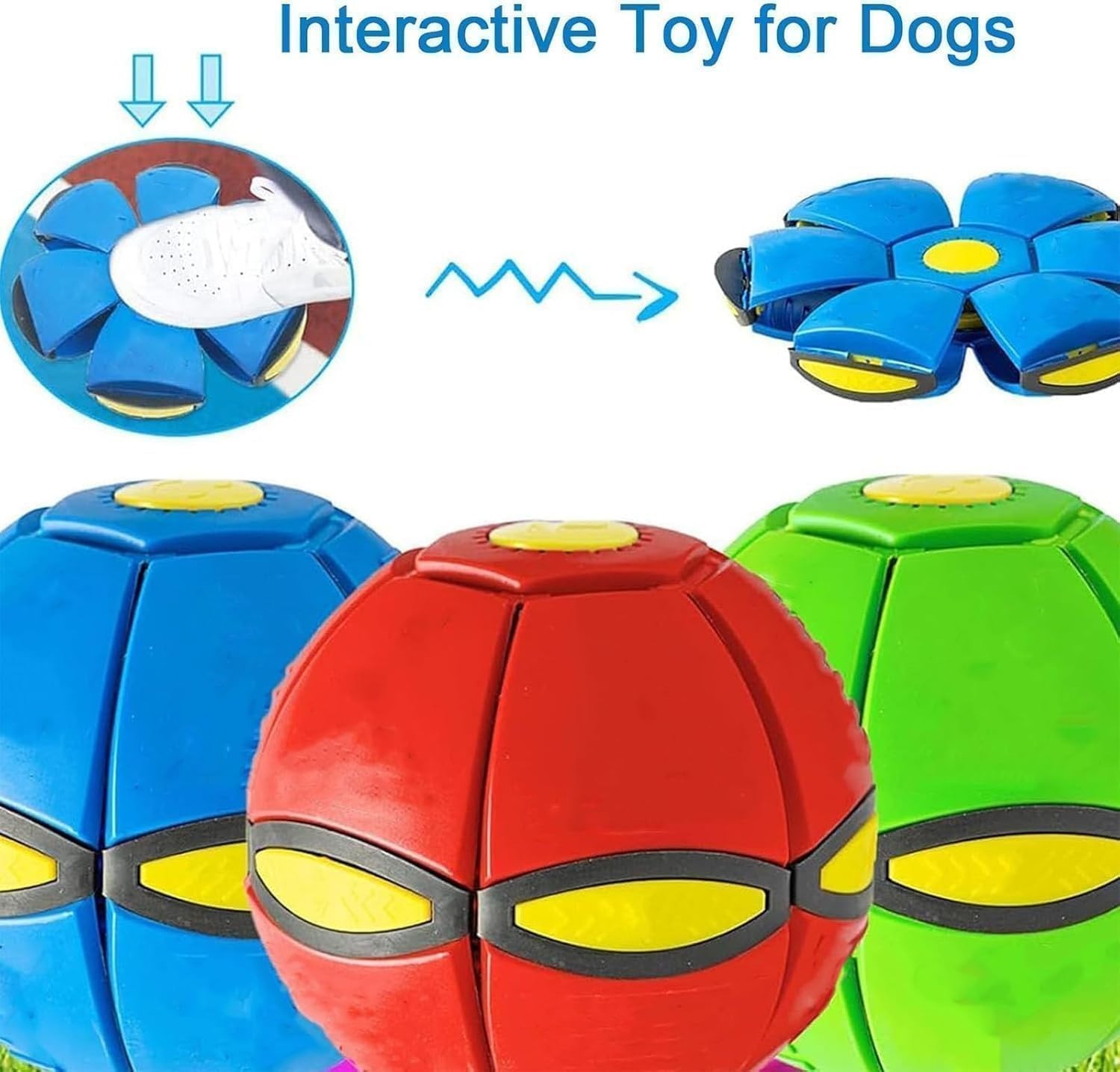 LED Magic Meta Ball Dual Form Bouncing Toy Indoor Outdoor for Kids