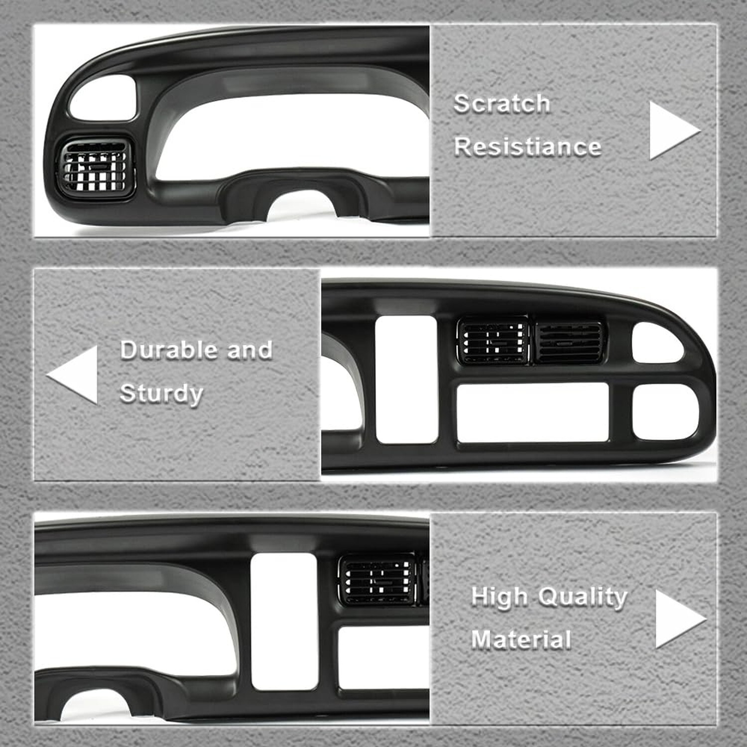 PIT66 Dash Board Bezel Cover Compatible with 1998 1999 2000 2001 2002 Dodge R…