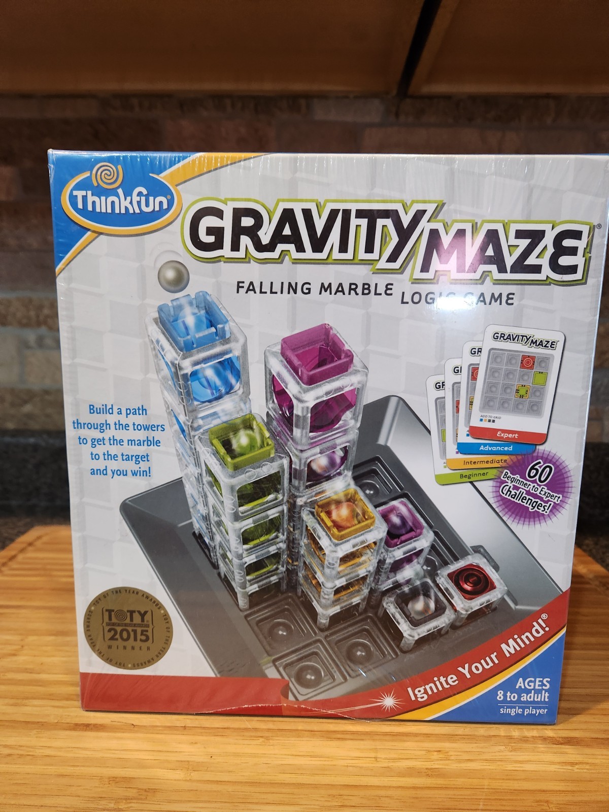 ThinkFun Gravity Maze Falling Marble Logic Game Stem Toy New Sealed