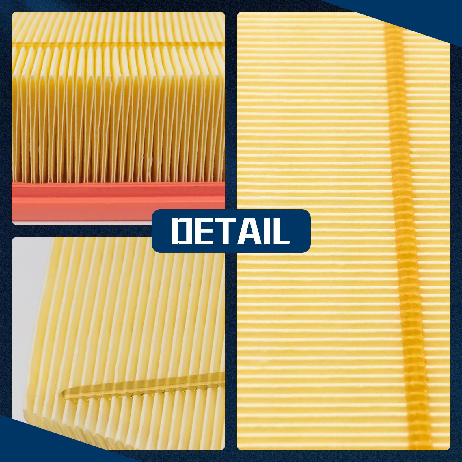 Engine Air Filter Compatible With 2018-2024 Jeep Wrangler 2.0L/3.6L 2020-2024 Je