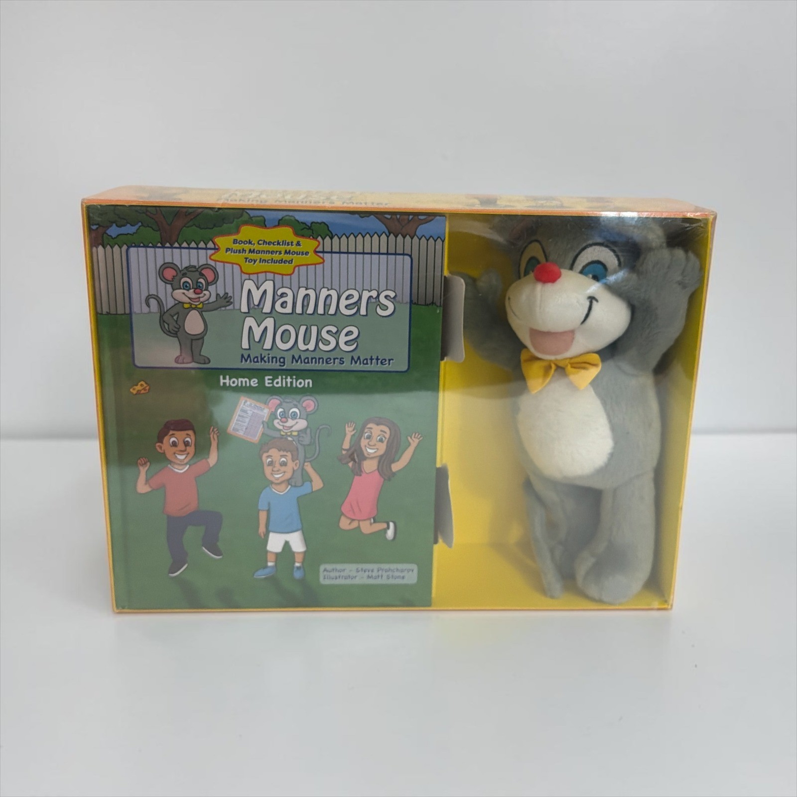 Manners Mouse Making Manners Matter Home Edition Book Plush and Checklist Set