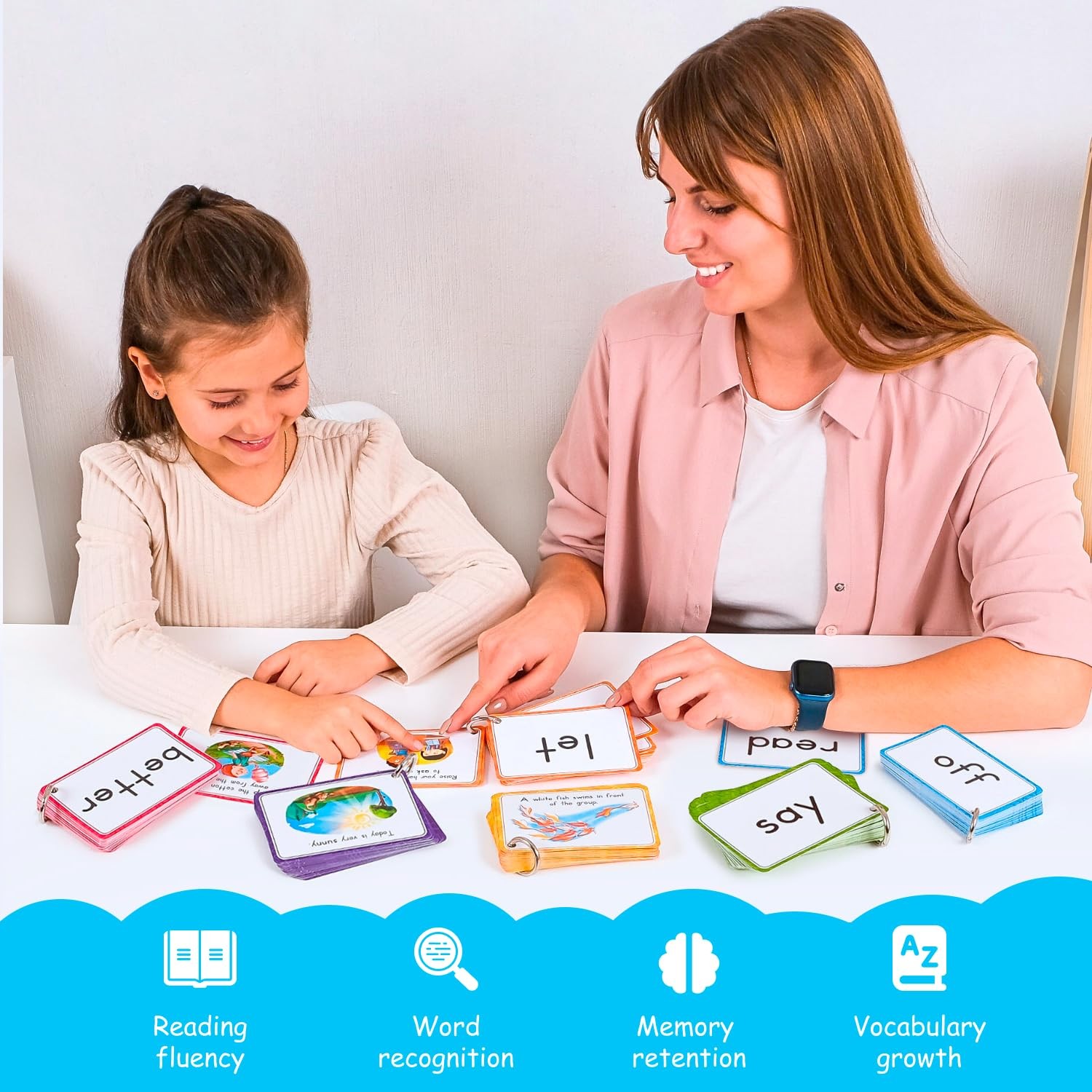 250 Sight Words Flash Cards for Kindergarten with Pictures, Dolch Sight Words…