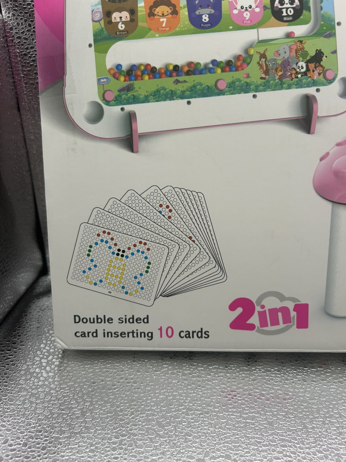 2 in 1 Magnetic Color and Number Maze & Magnetic Drawing Board Montessori Toys