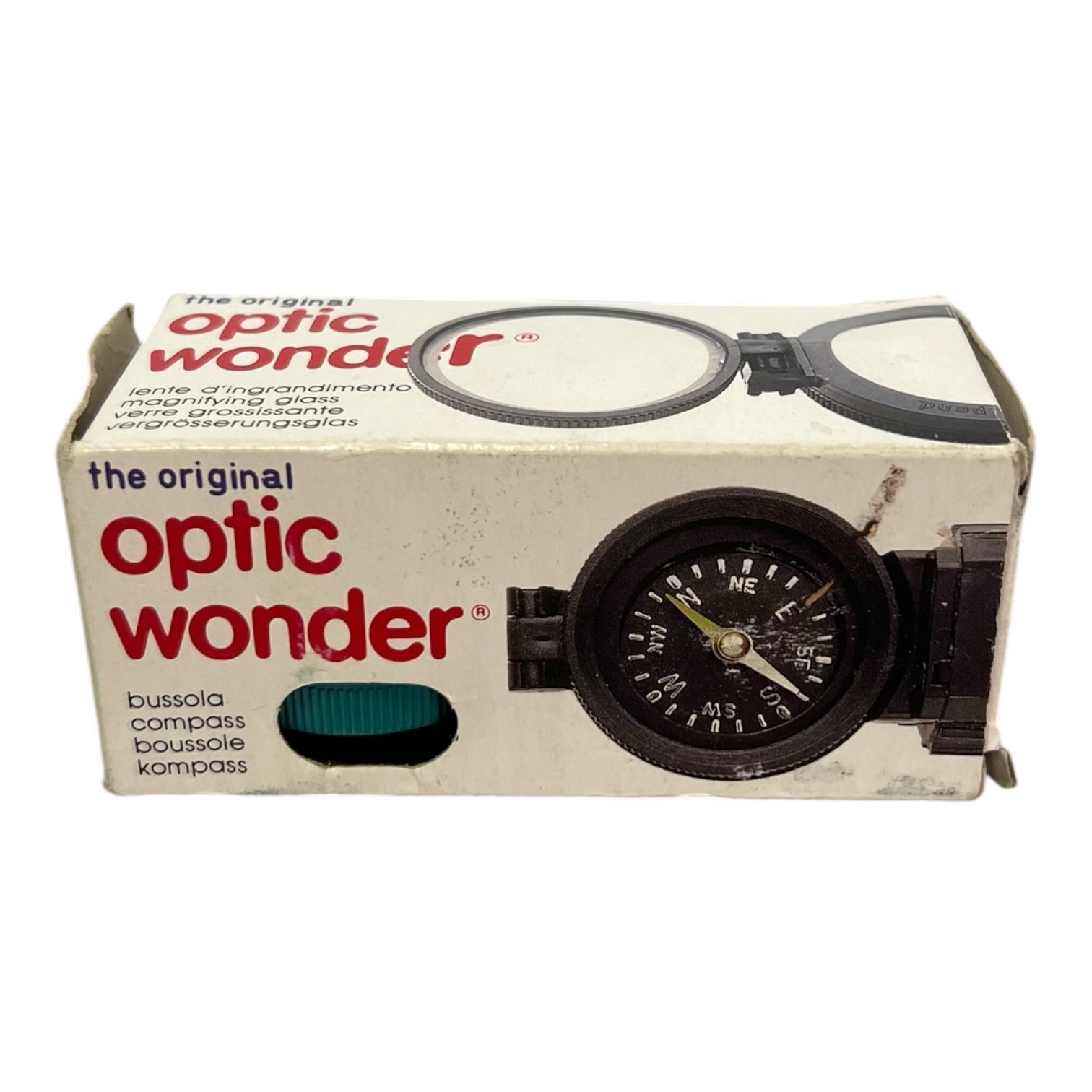 Vintage Navir Polaris Original Optic Wonder Green Binoculars, Compass, Magnifier