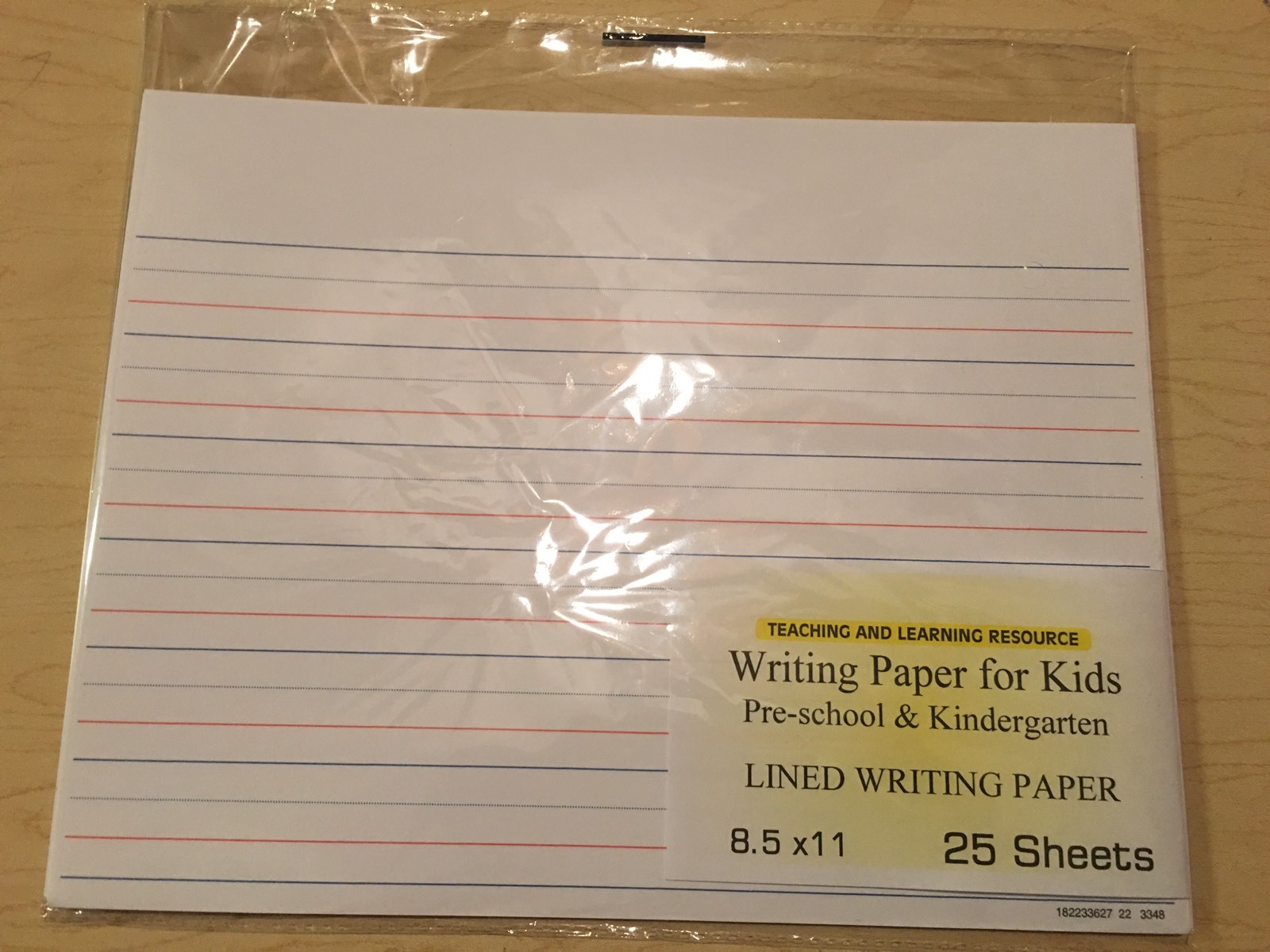 Writing Paper for Kids – Lined Writing Paper – 11X 8.5 in, 20 lb, 25 sheets
